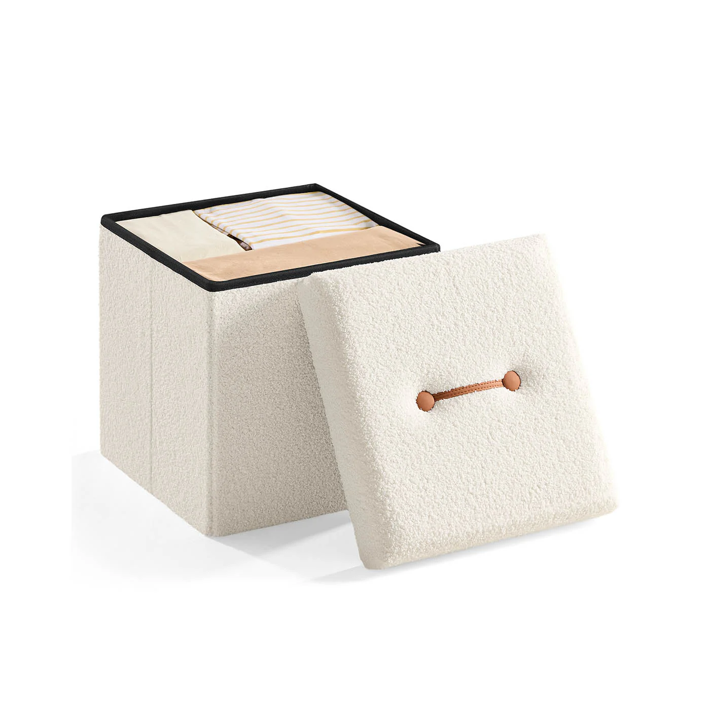 Folding Storage Ottoman - Image 3