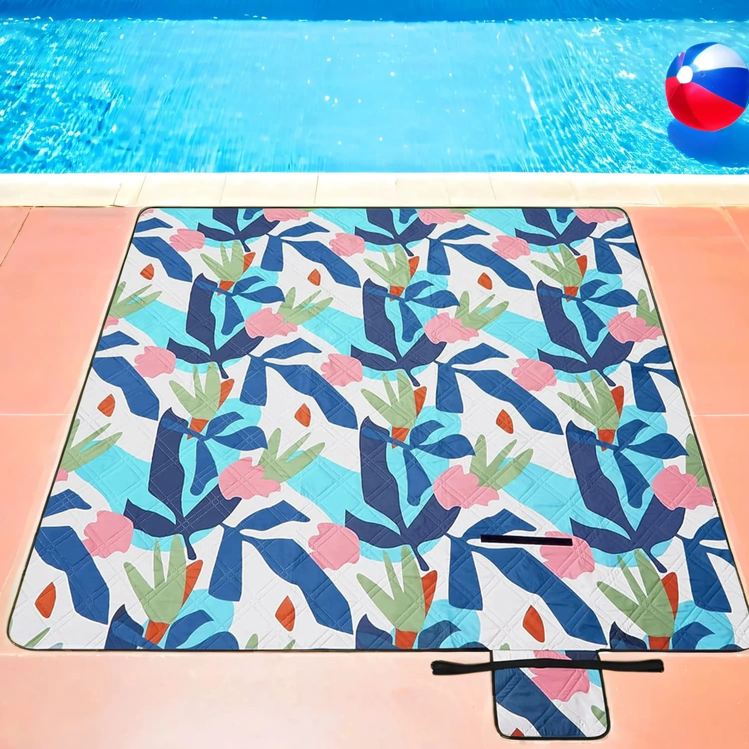 Picnic Blanket, 200 x 200 cm, Large Waterproof Picnic Mat for Camping