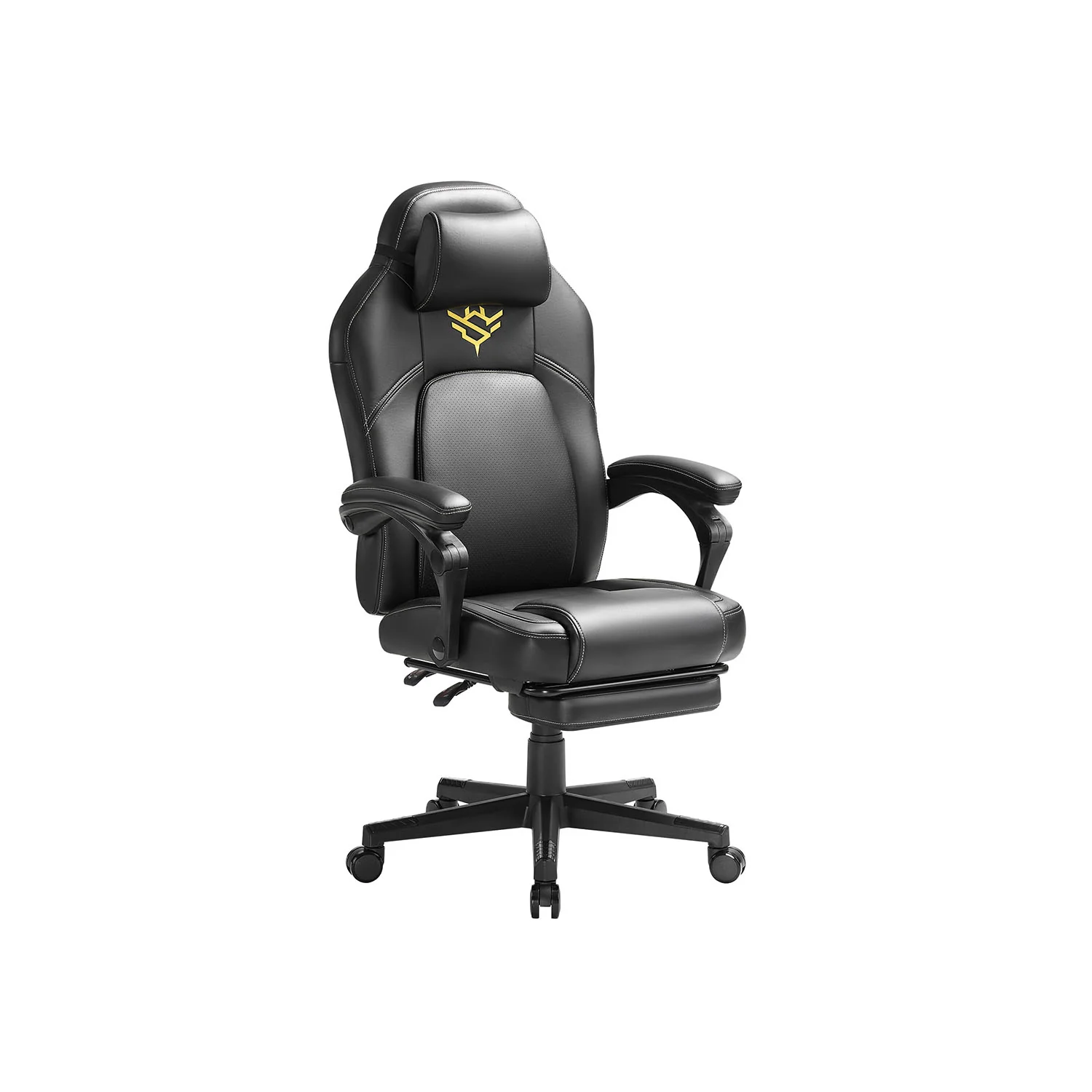 Gaming Chair with Footrest and Headrest - Image 2