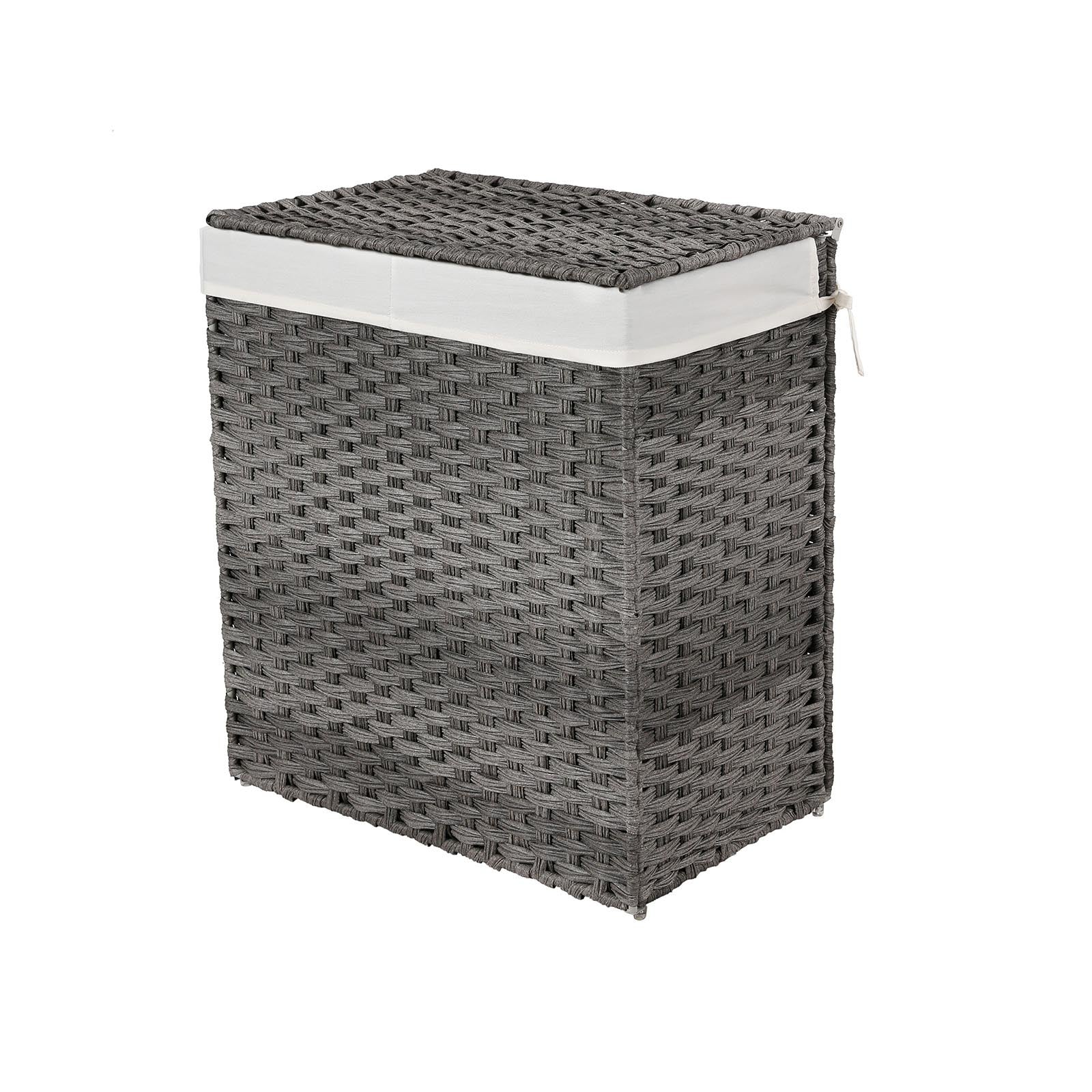 Handwoven Double Laundry Hamper - Image 2