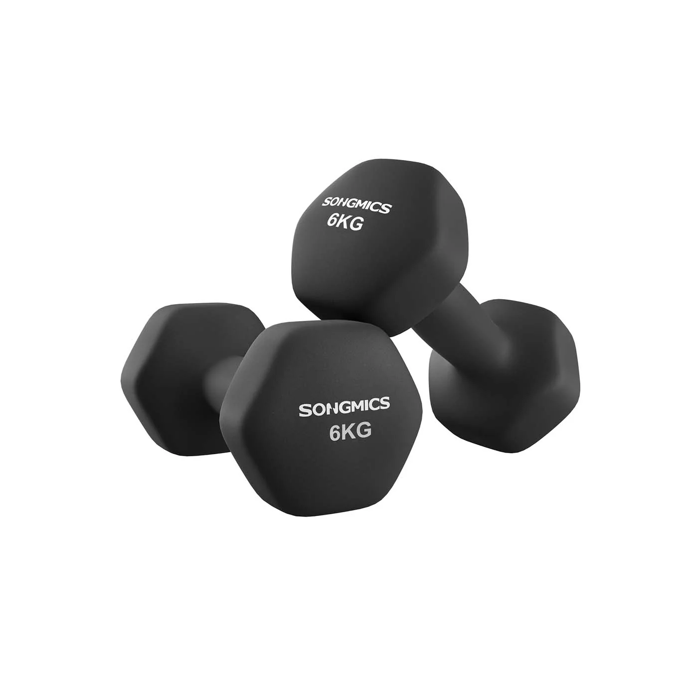 Hex dumbbell set with neoprene coating - Image 2