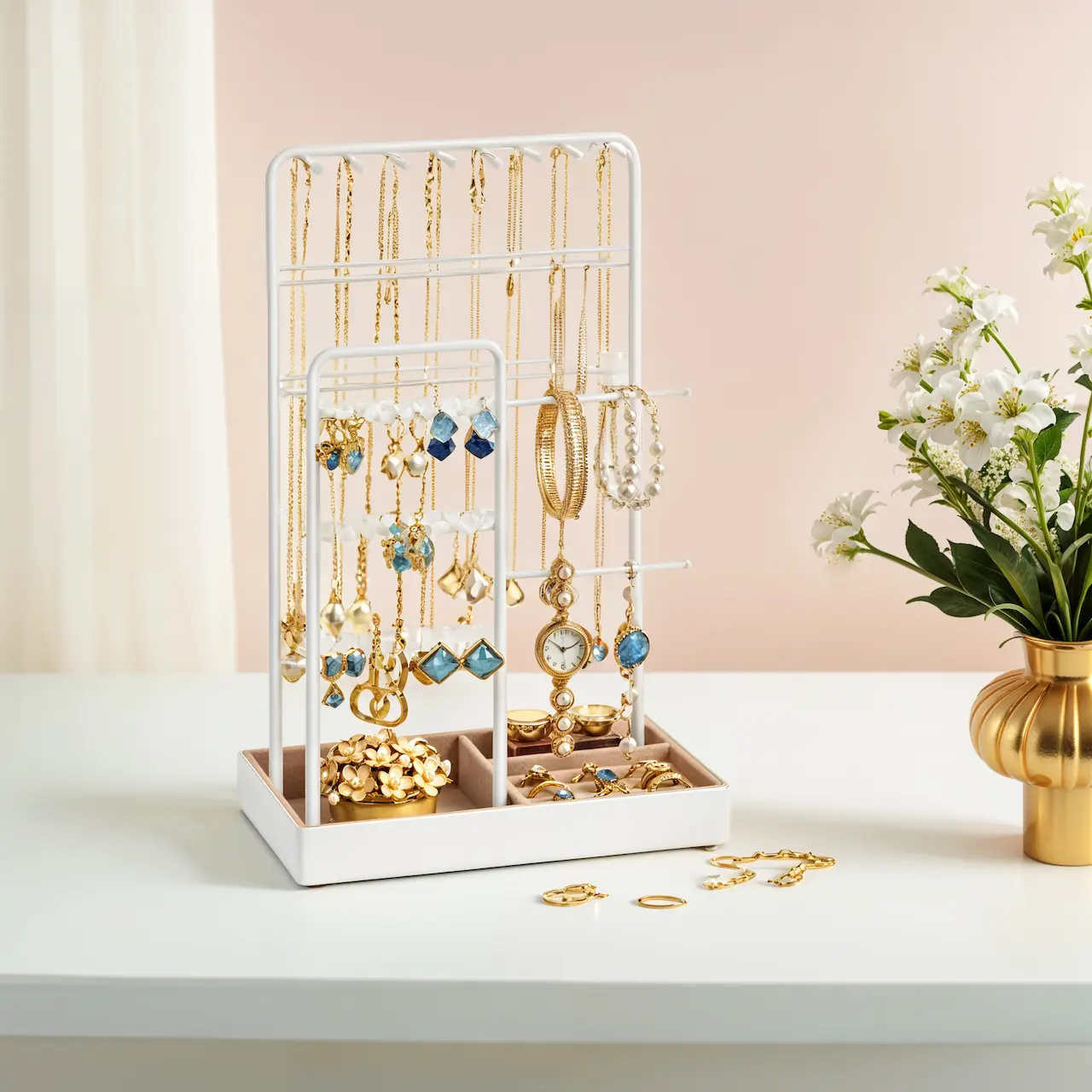 Jewellery Stand with Velvet Tray - Image 2