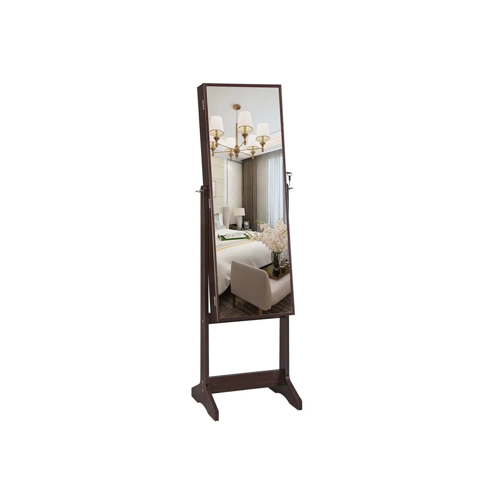 Large Mirror Jewelry Armoire - Image 3