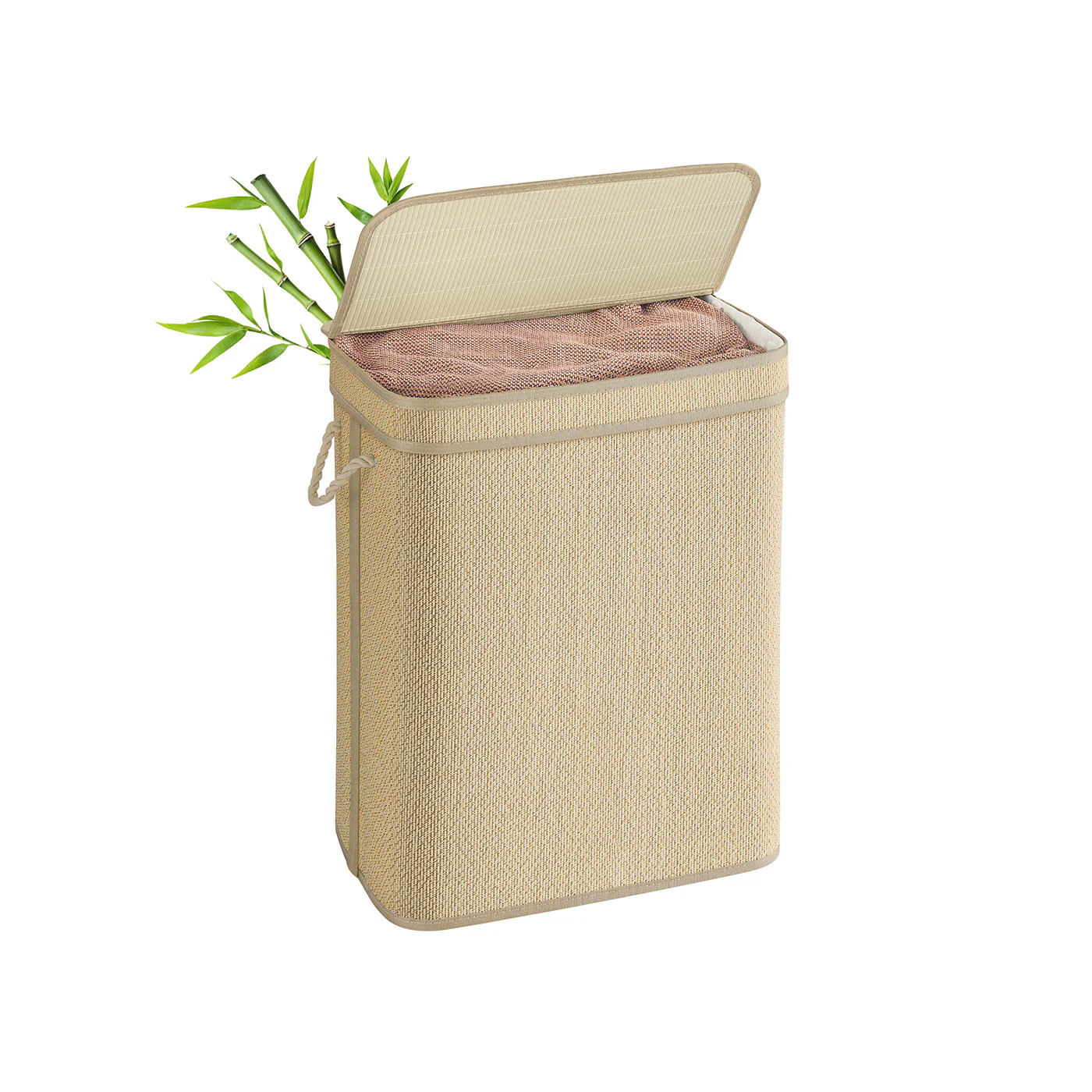 Laundry Basket Bamboo Clothes Organiser