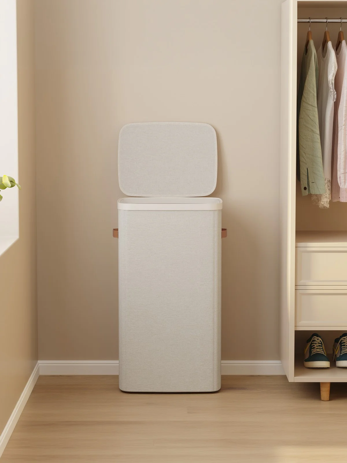 Laundry Basket with Lid and Handles