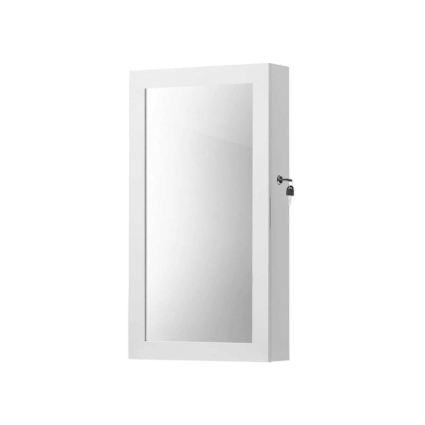Mirrored Lockable Jewellery Cabinet