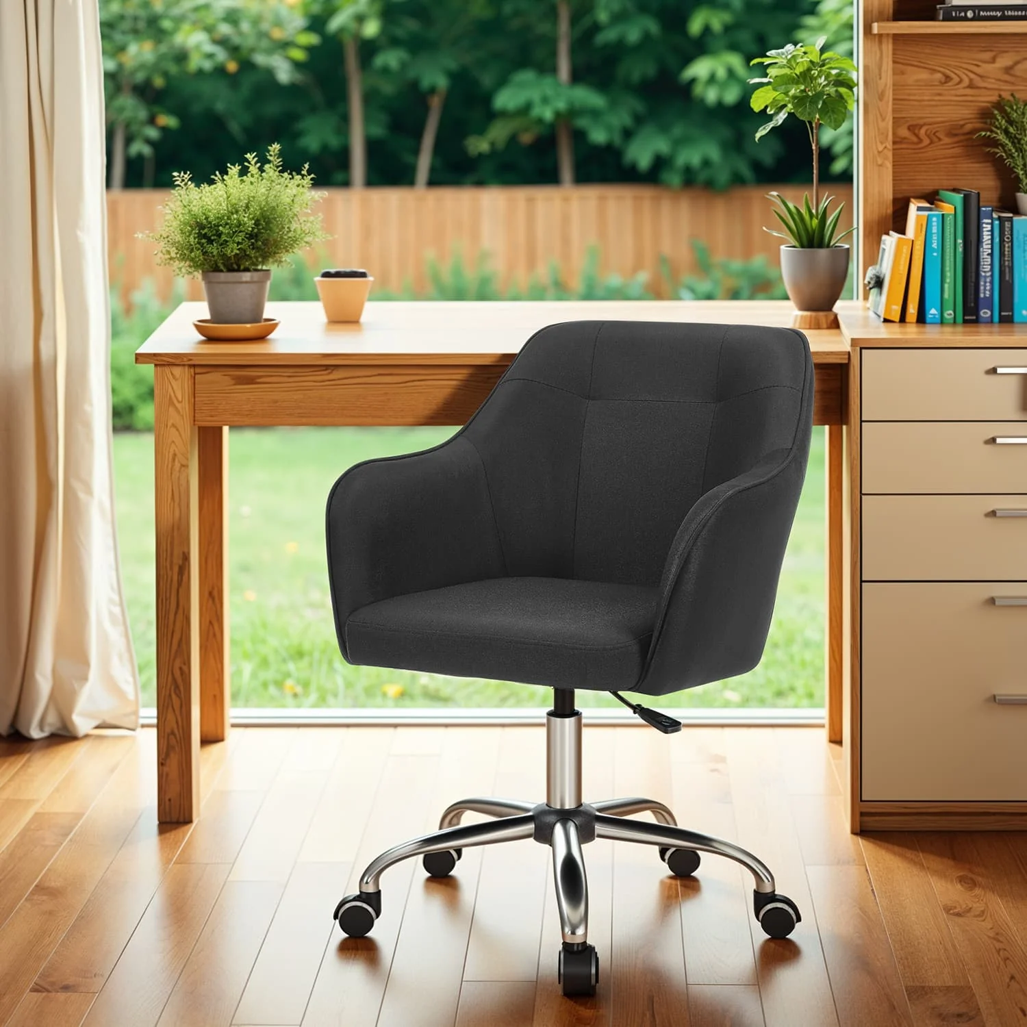 Office Chair, Accent Chair for Study Home Office, Adjustable Height - Image 6