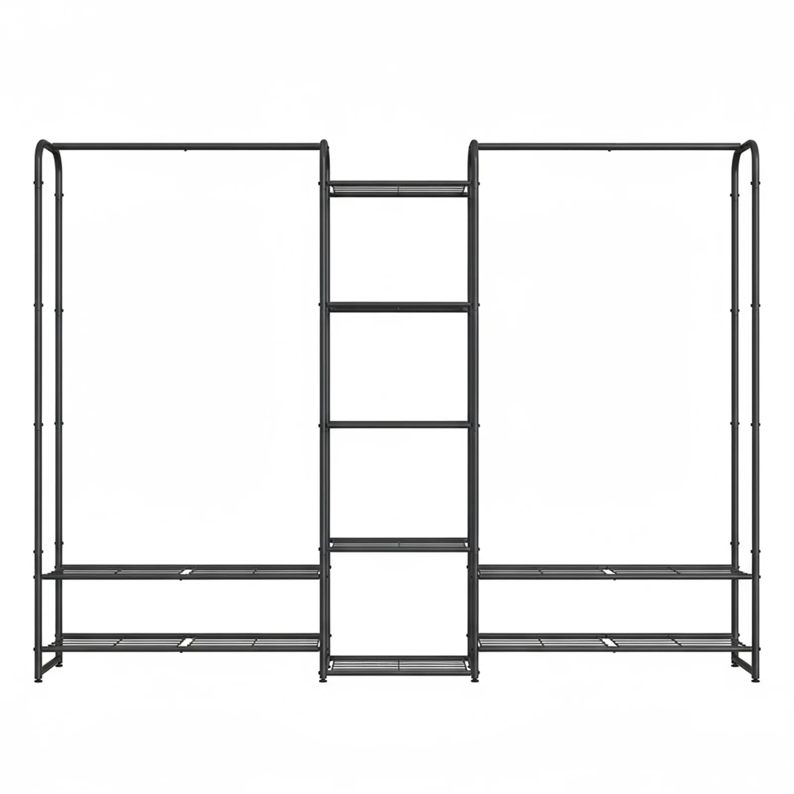 Open wardrobe with hangers - Image 2