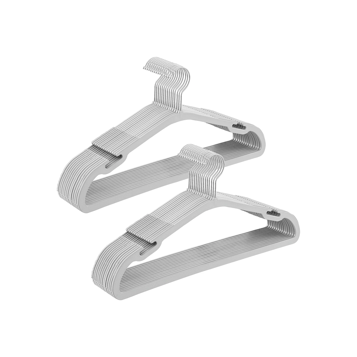 Pack of 50 Plastic Hangers with Shoulder Notches - Image 4