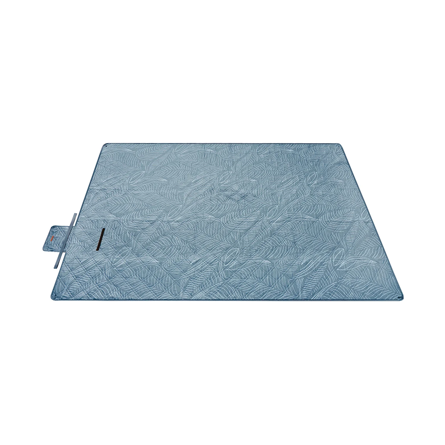 Picnic Blanket 200 x 200 cm Leaf Pattern and Khaki - Image 6