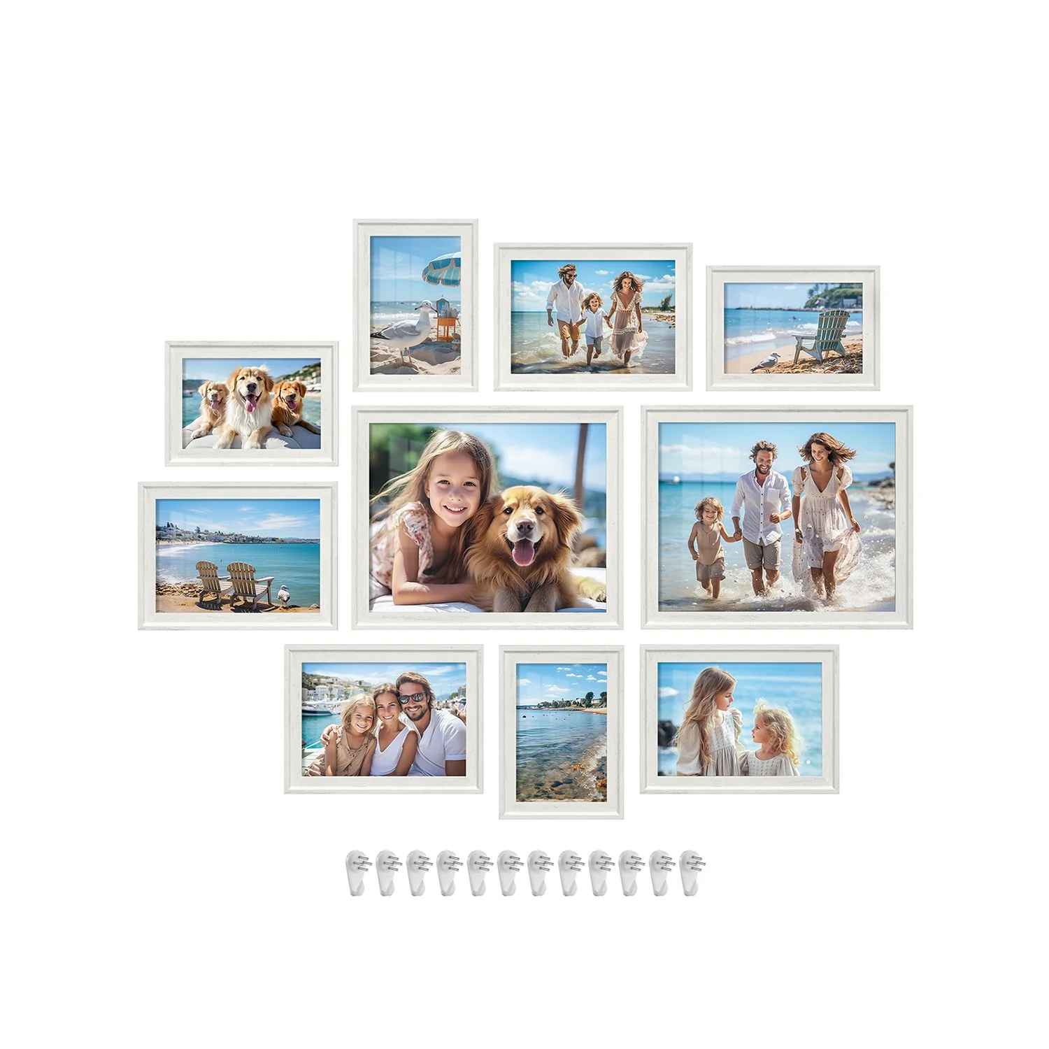Set of 10 Picture Frames with 16 Mats - Image 2