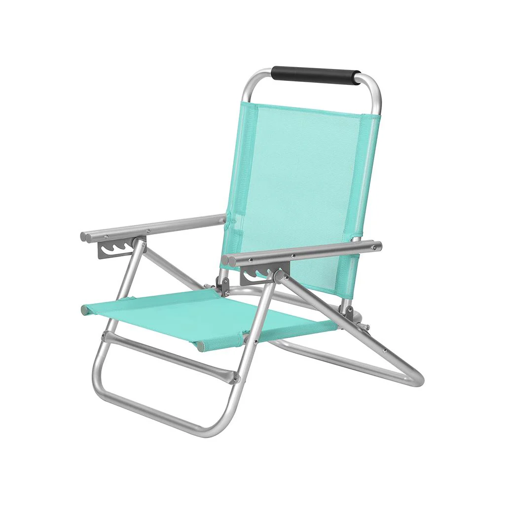 Portable Beach Chair with Reclining Backrest - Image 2