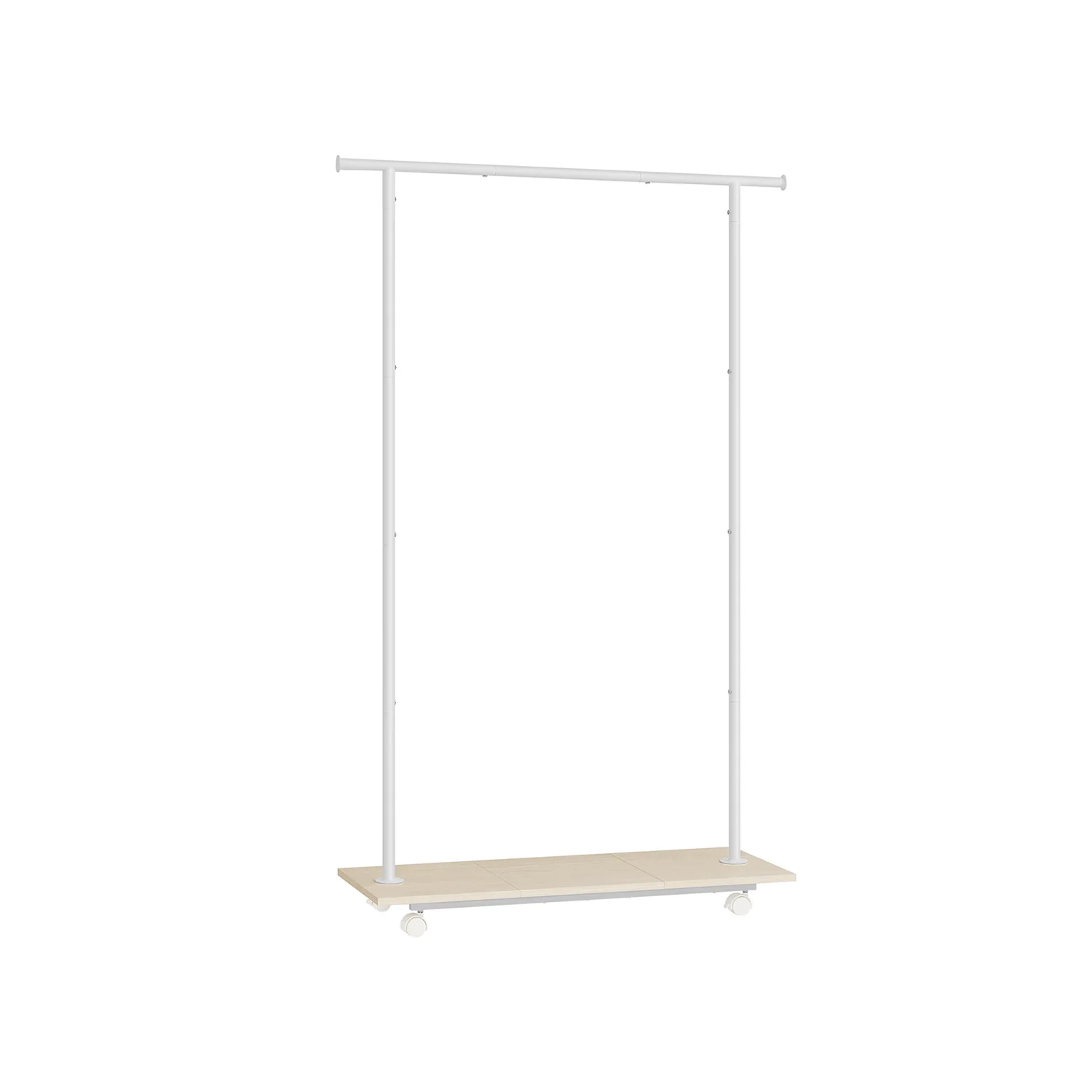 Portable Clothes Rack on Wheels