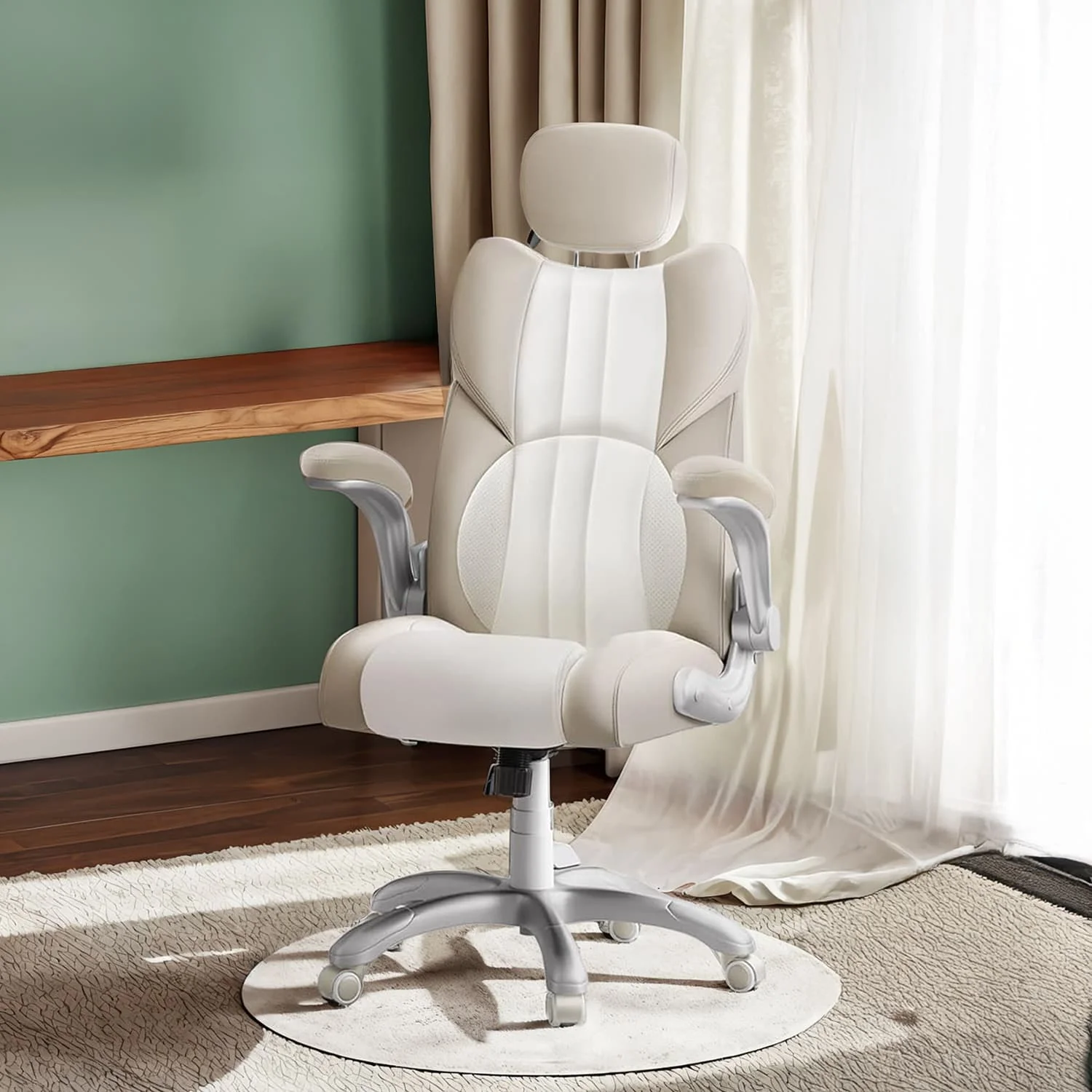 PU Swivel Office Chair - Image 2