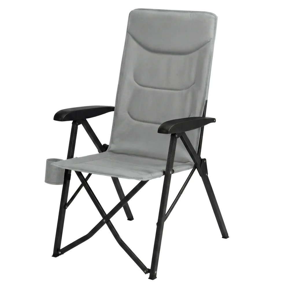Reclining Camping Chair with Padded Seat and Cup Holder - Image 2