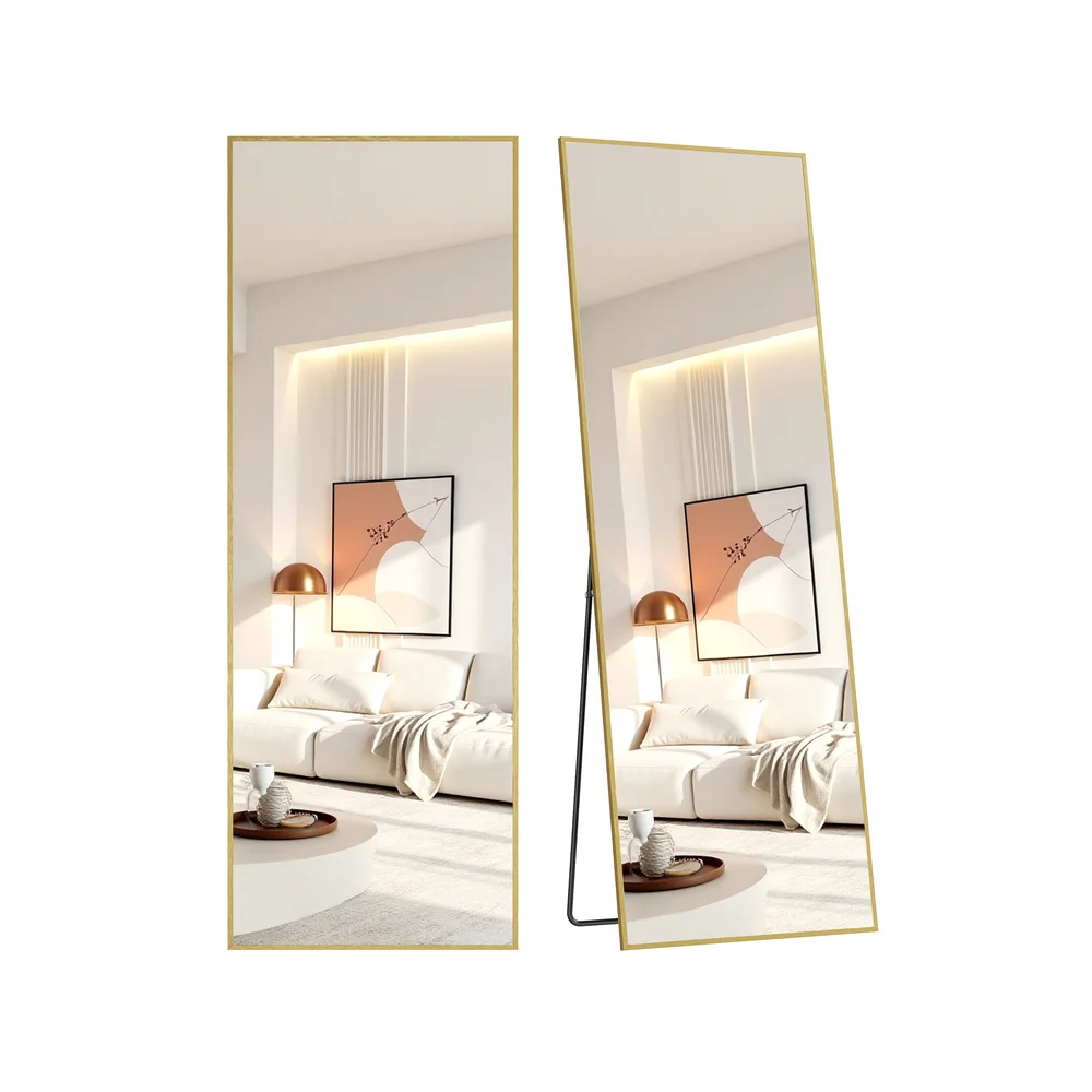 Rectangle Full Body Floor Mirror with Stand