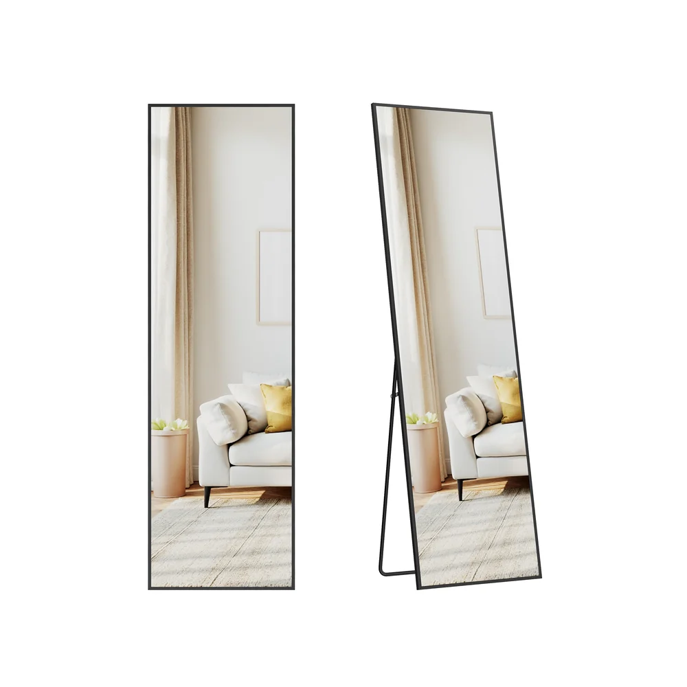 Rectangle Full Body Floor Mirror with Stand - Image 3