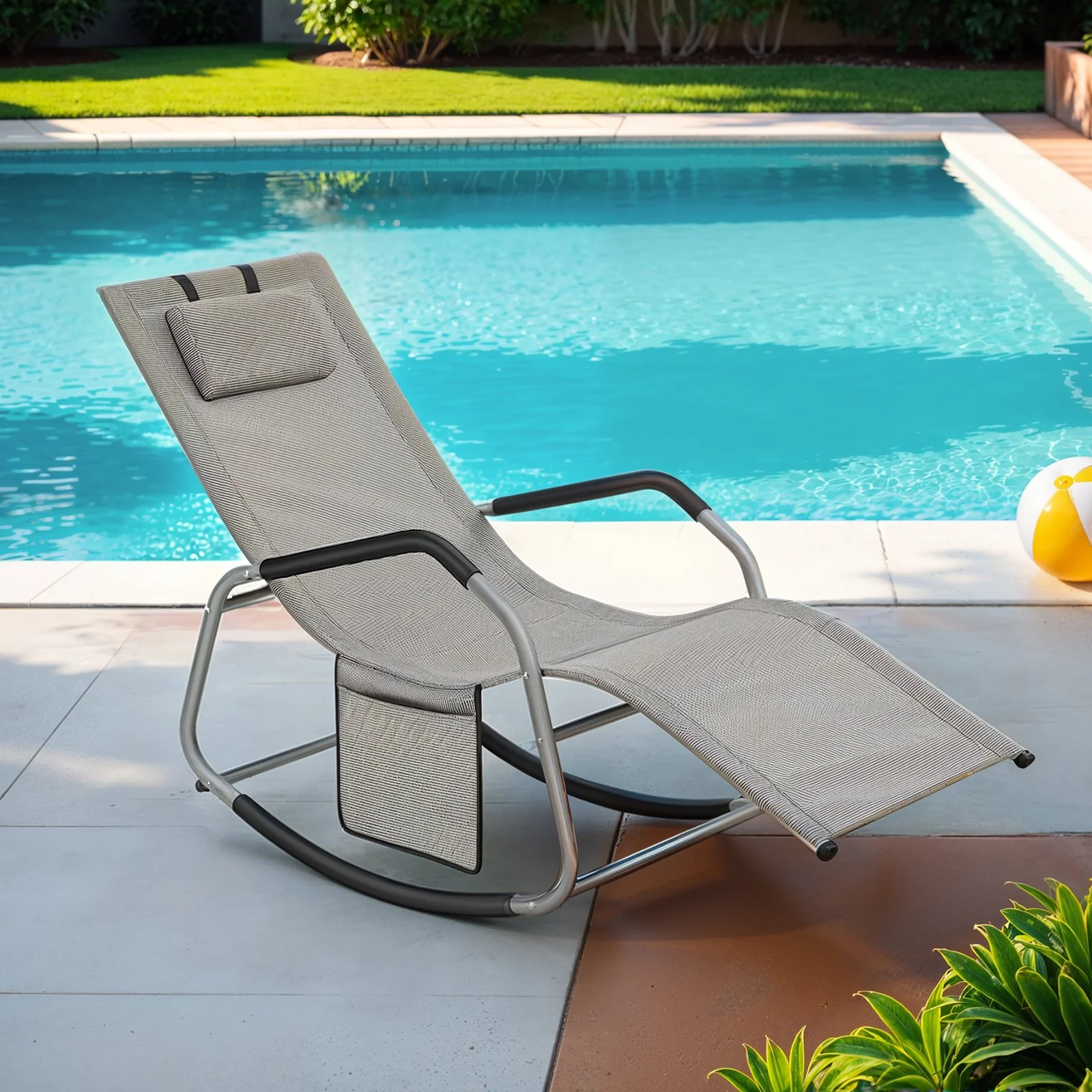 Rocking Chair, Outdoor Lounger Recliner