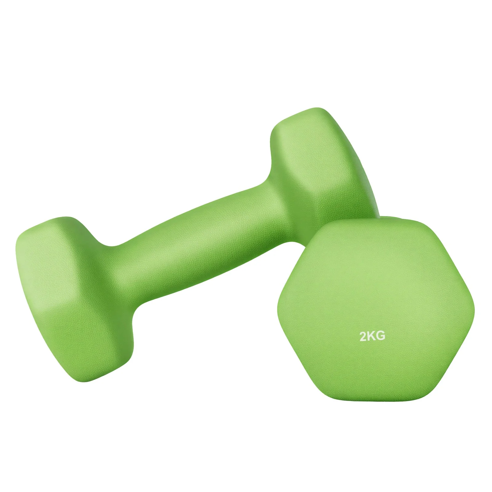 Set of 2 Neoprene Hex Dumbbells with Dumbbells Bars