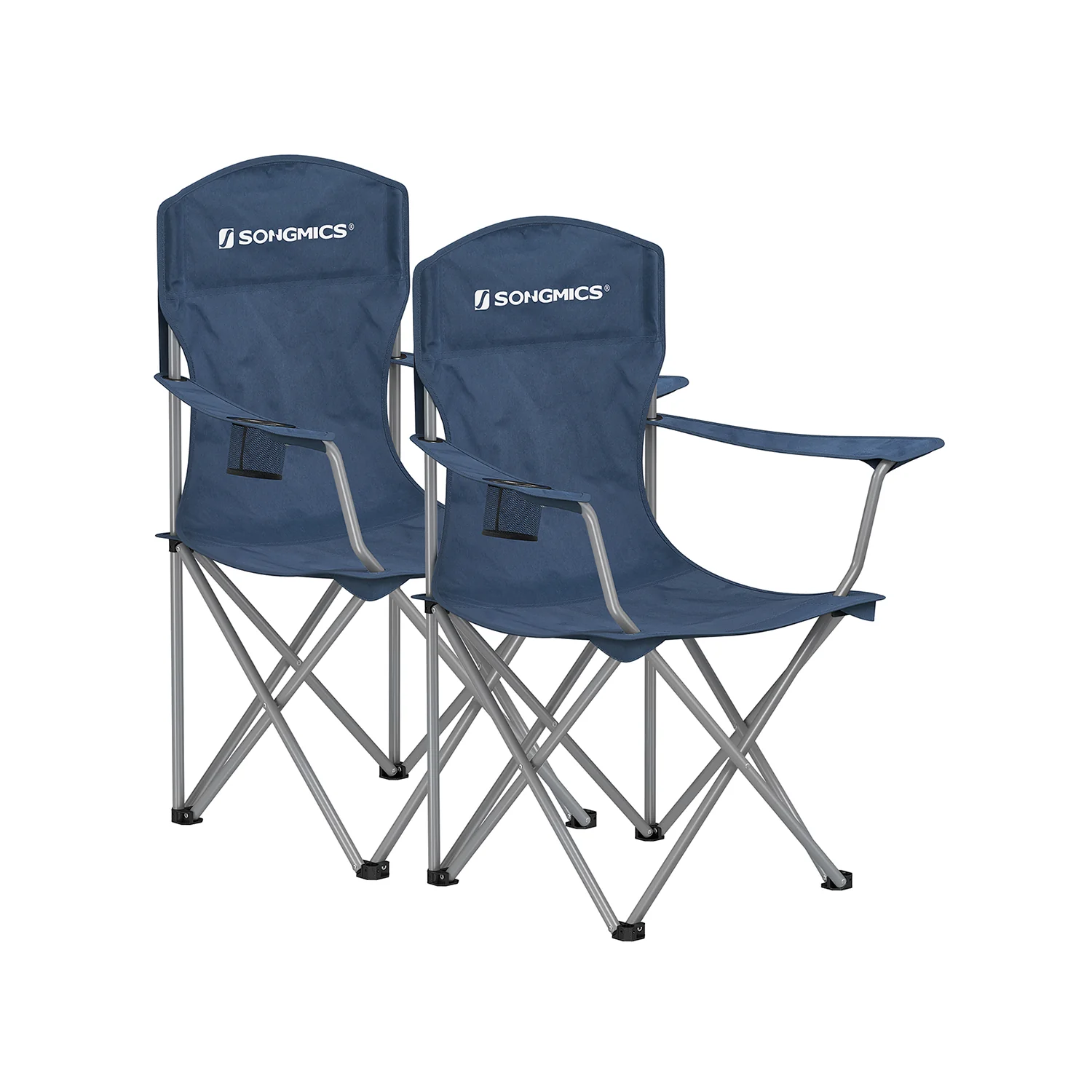 Set of 2 Folding Camping Chairs Max. Capacity 150 kg - Image 2