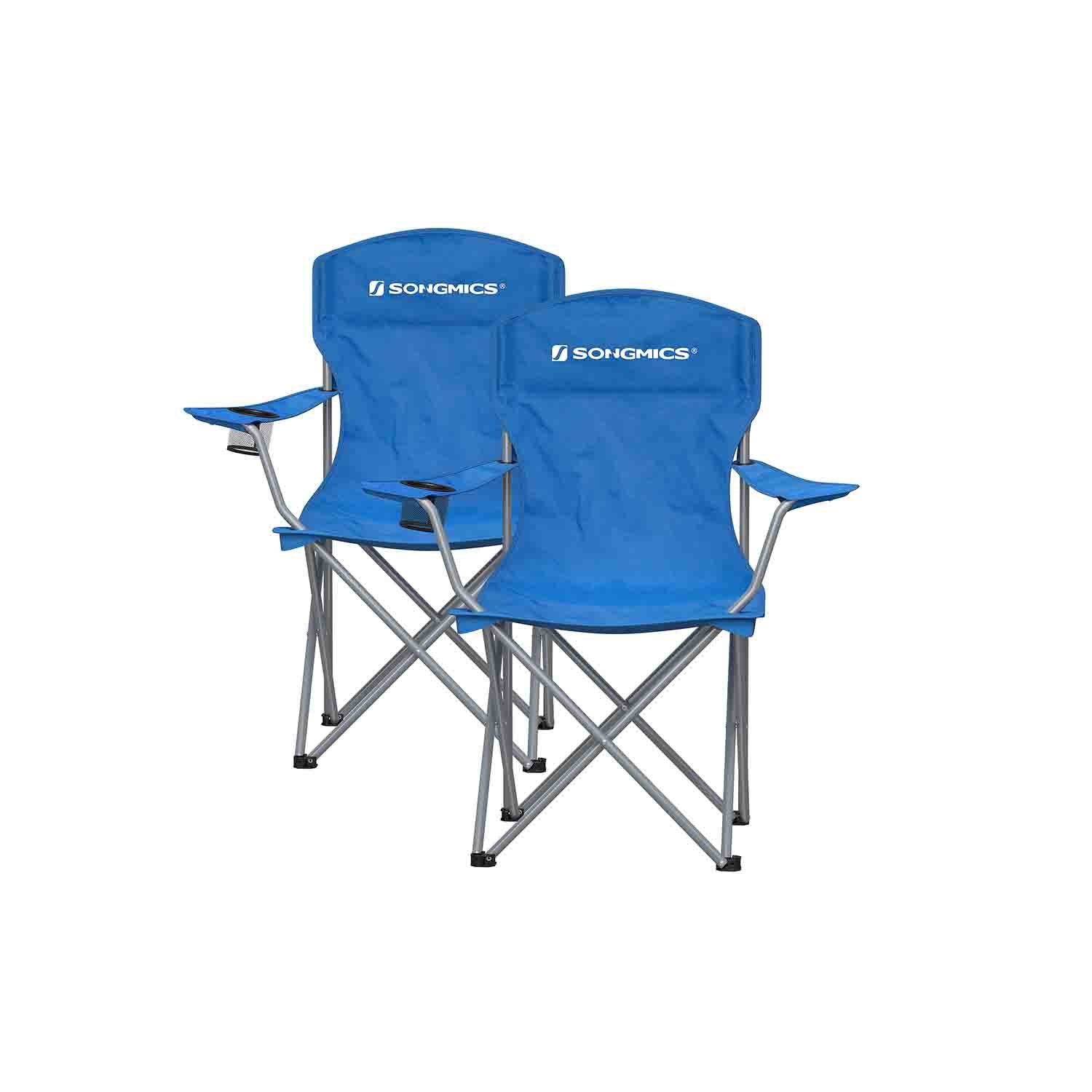 Set of 2 Folding Camping Chairs - Image 2