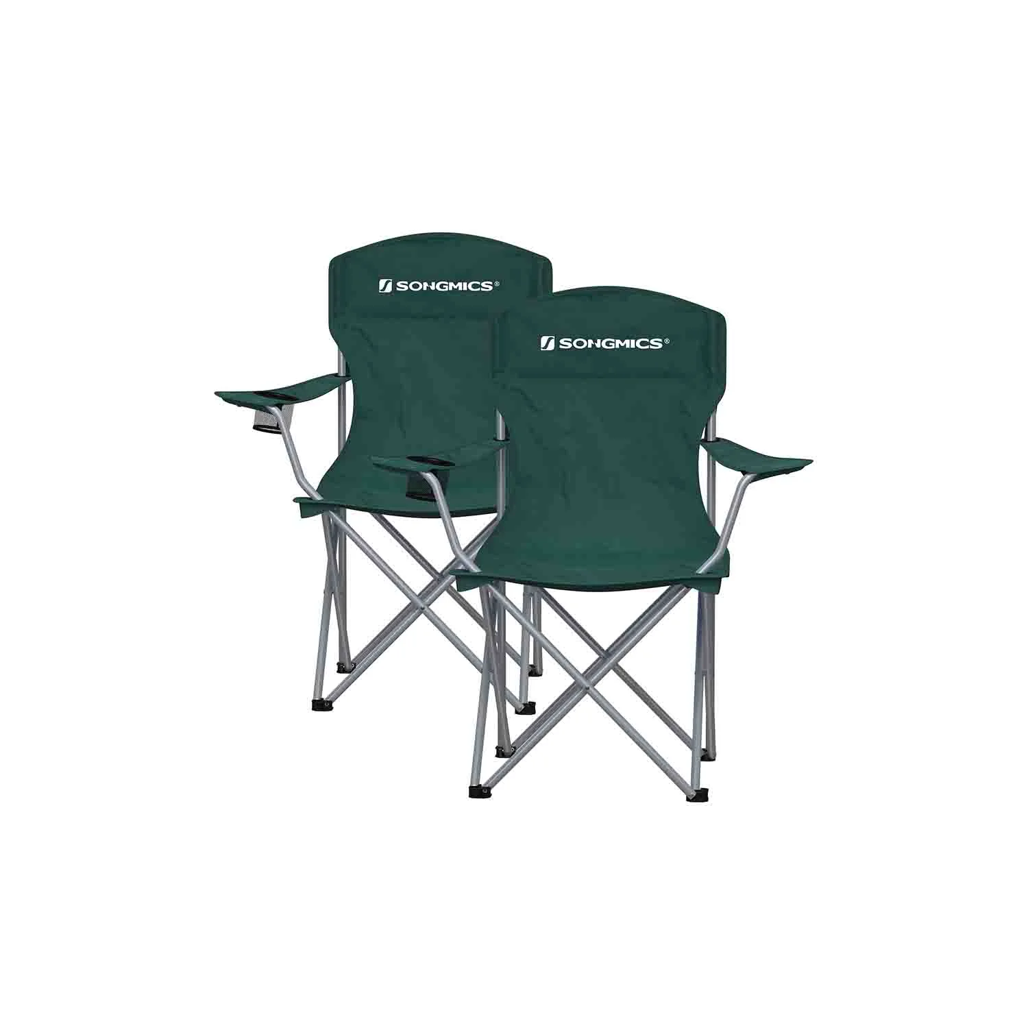 Set of 2 Folding Camping Chairs - Image 3