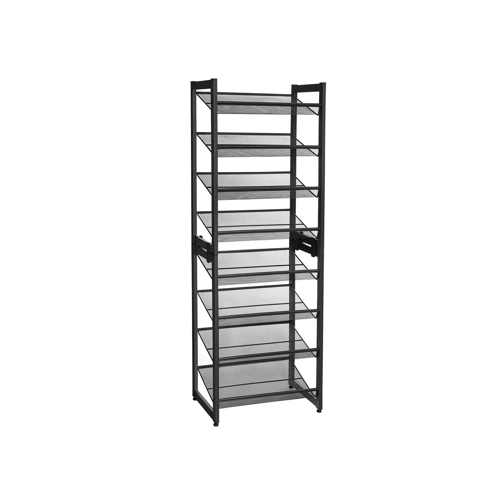 Set of 2 Stackable 4-Tier Shoe Organiser