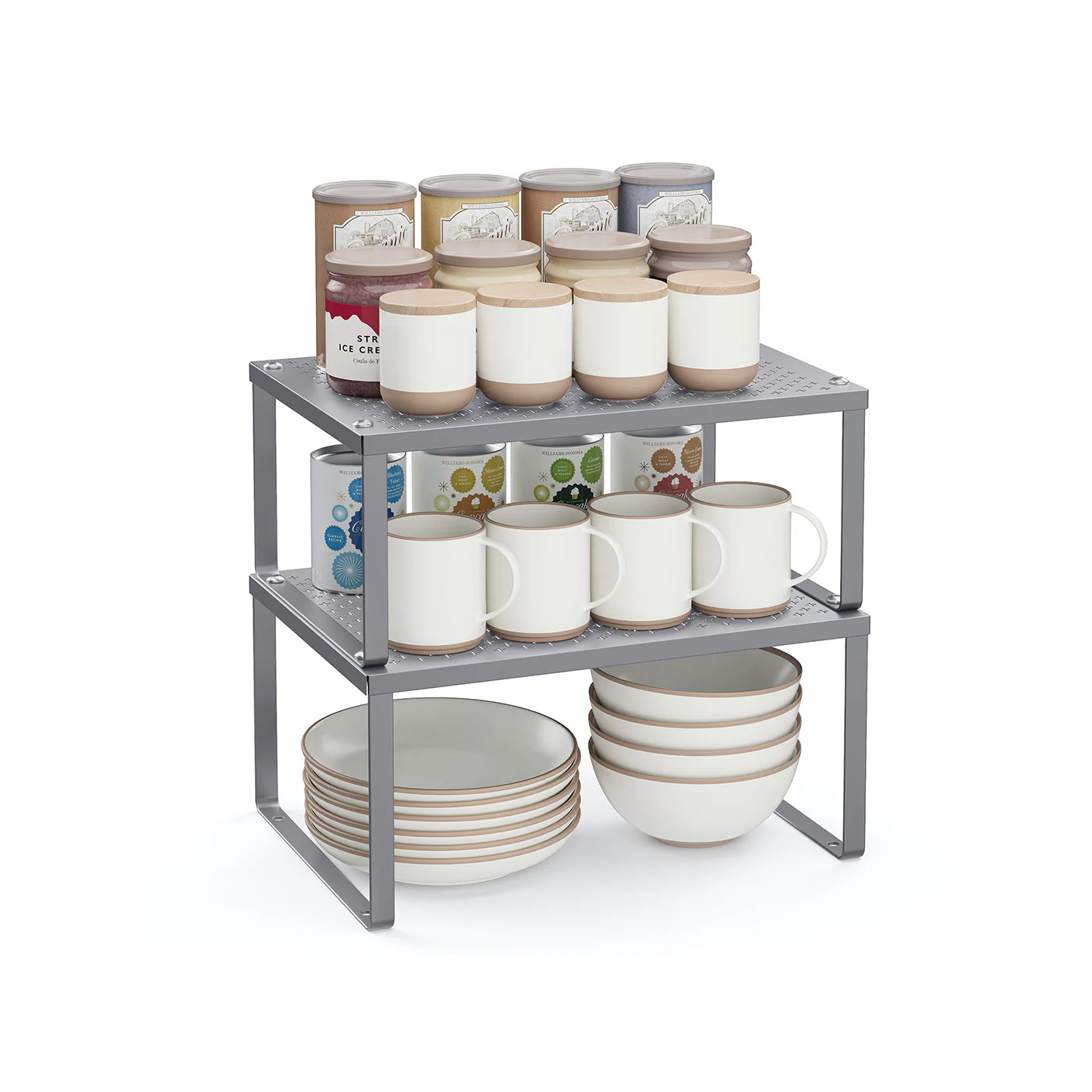 Set of 2 Stackable and Expandable Spice Racks - Image 3