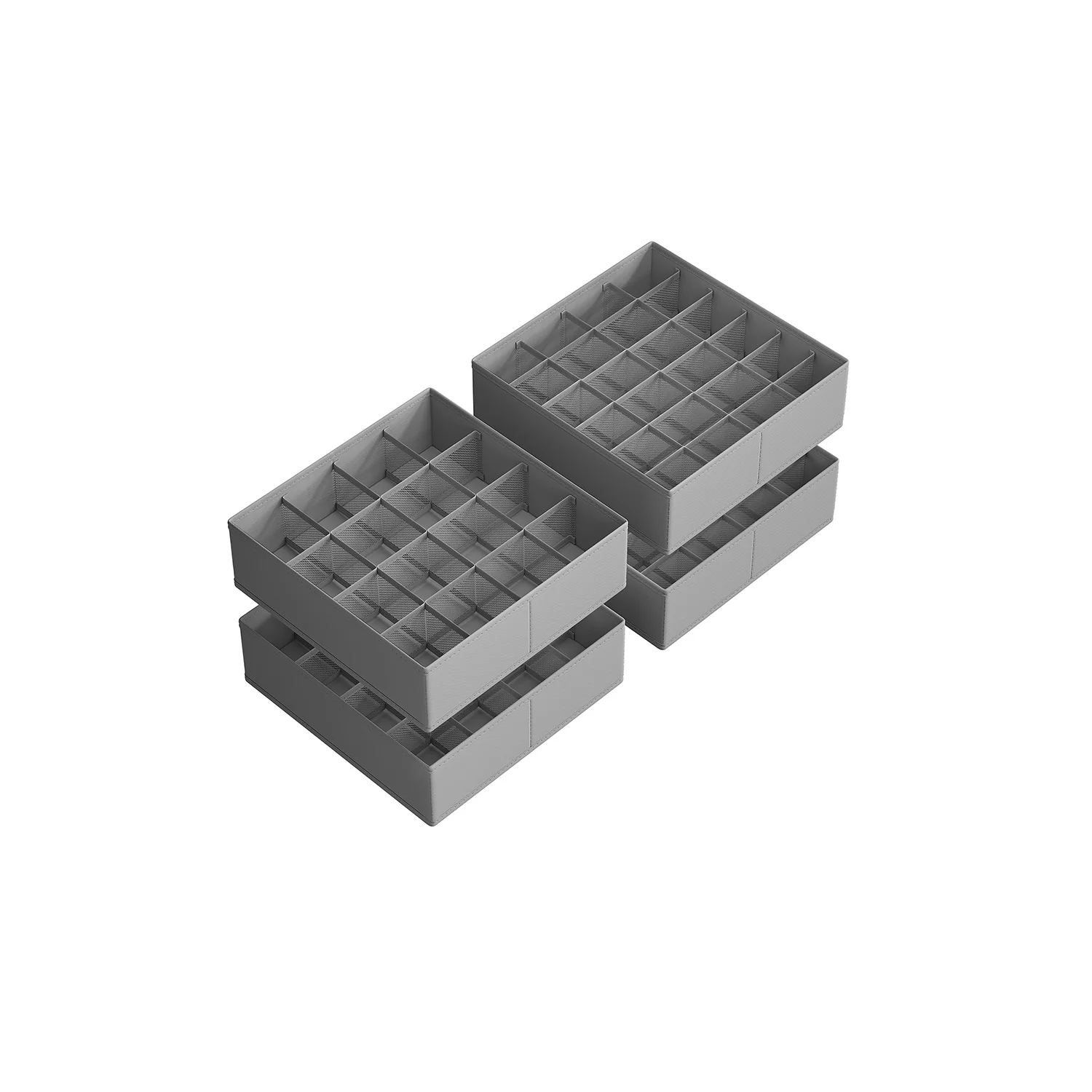 Set of 4 Drawer Organisers with 80 Compartments - Image 2