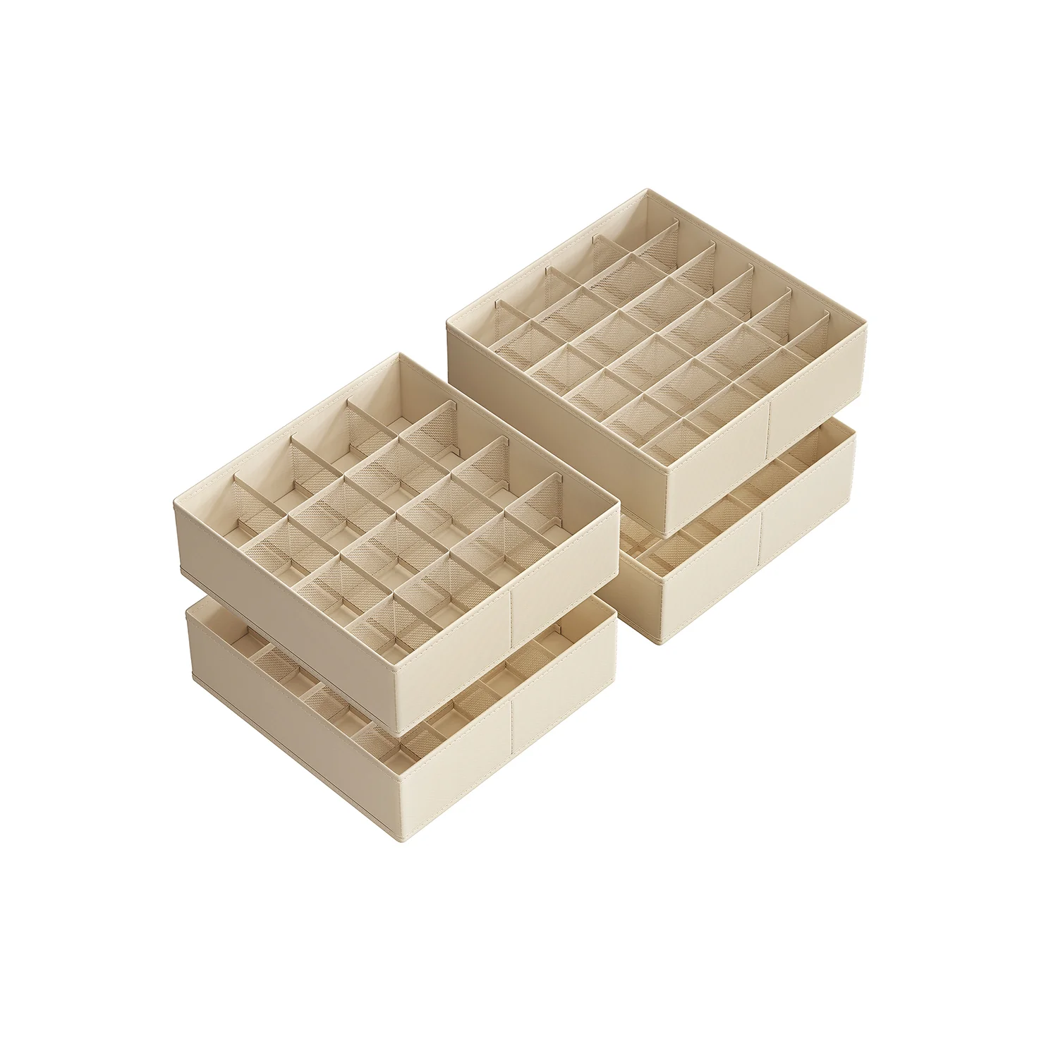 Set of 4 Drawer Organisers with 80 Compartments - Image 4