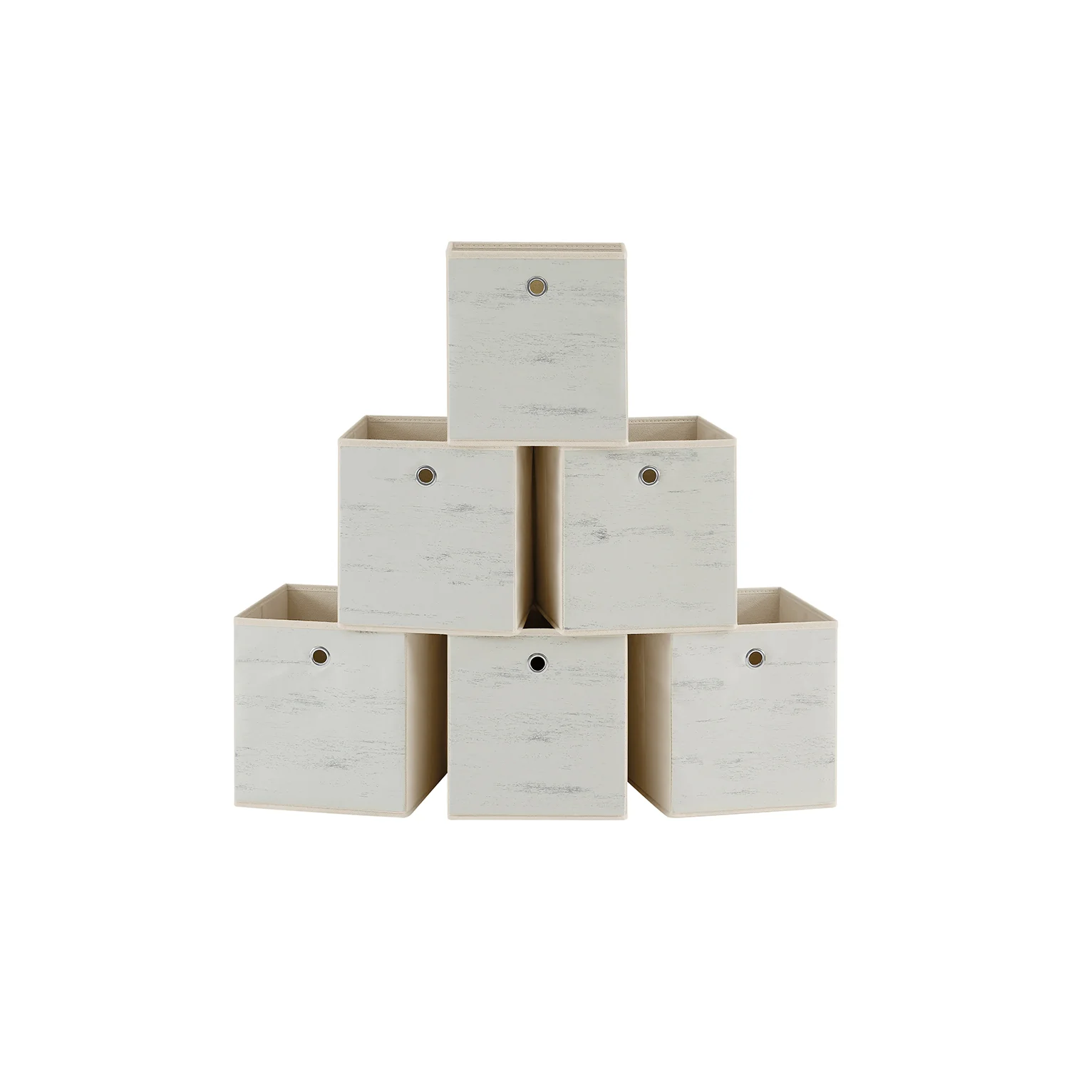 Set of 6 Storage Boxes, Non-woven and Oxford Fabric - Image 4
