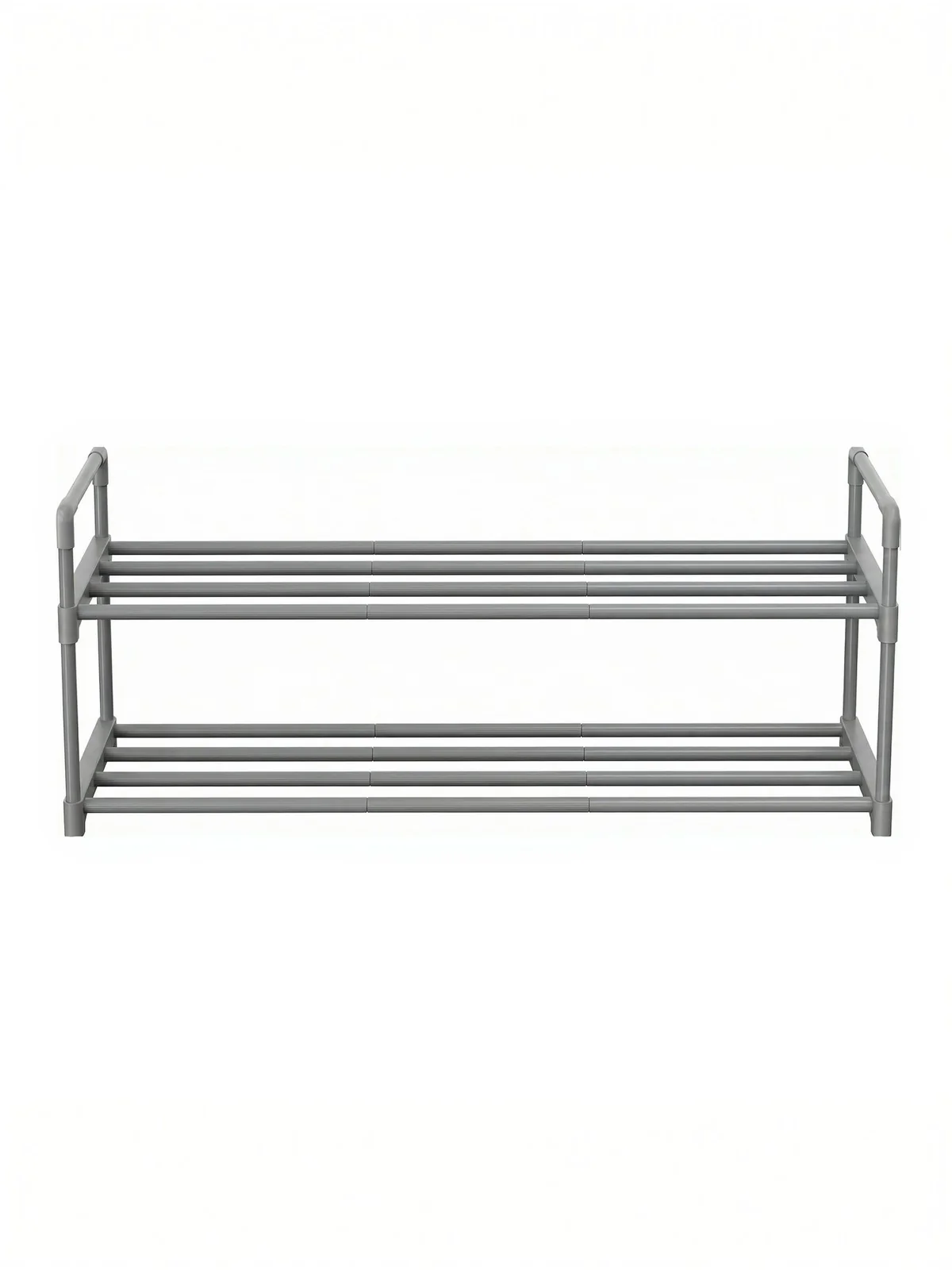 Shoe Rack, 2-Tier Shoe Organizer, Metal Shoe Shelf
