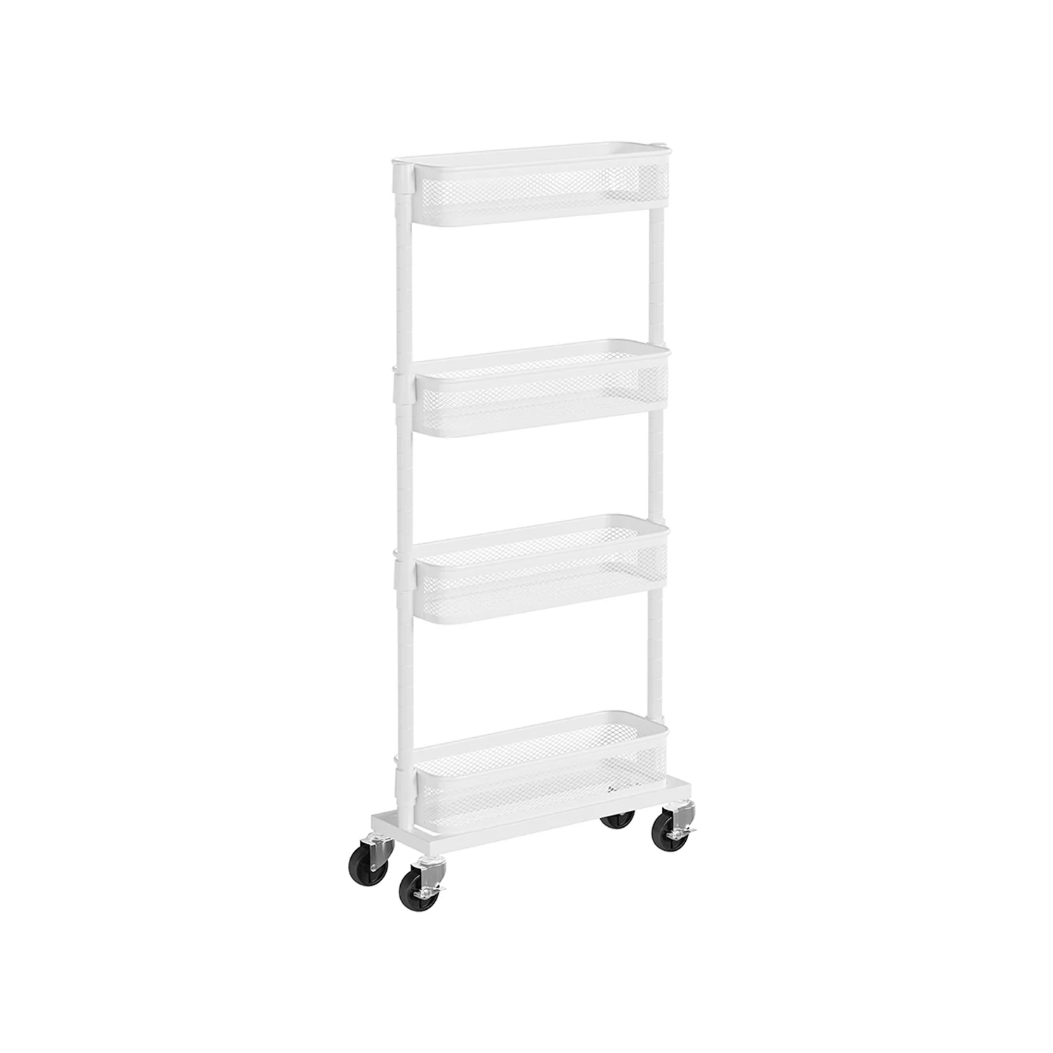 Slide-Out Household Trolley with 4 Wire Baskets - Image 2