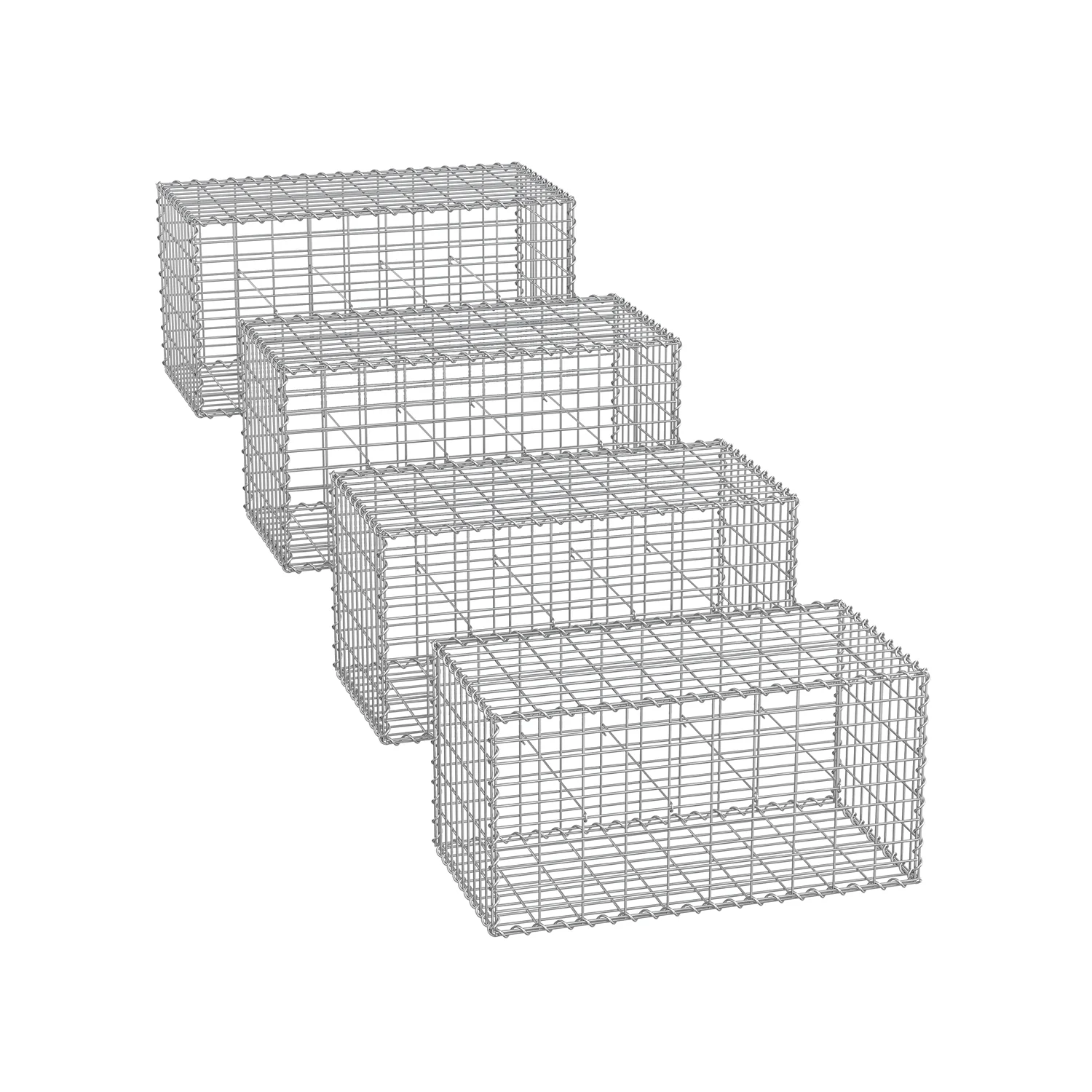 Stone Basket Garden Fence 100 x 50 x 50 cm - Image 4