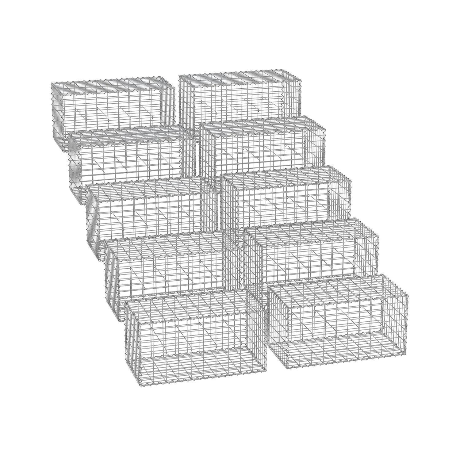 Stone Basket Garden Fence 100 x 50 x 50 cm - Image 6