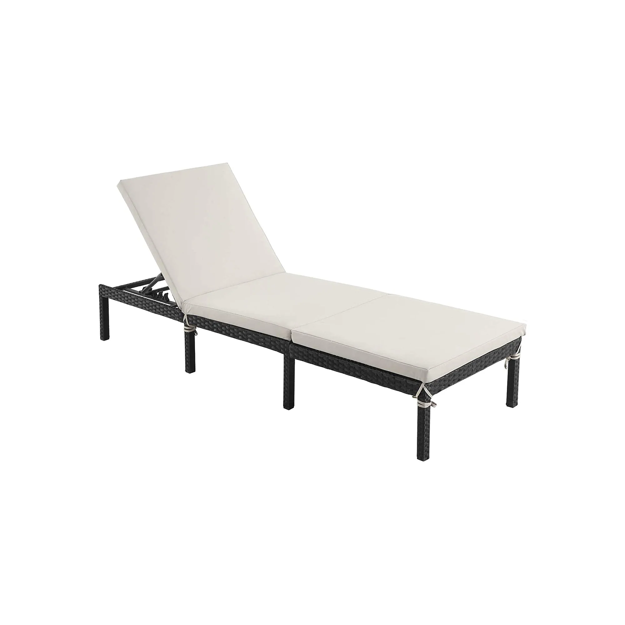 Sun Lounger with Reclining Backrest for Patio - Image 2