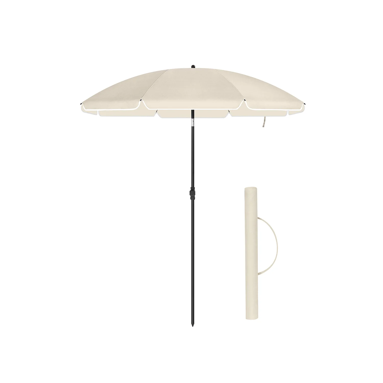 1.6m Sun Protection Beach Umbrella