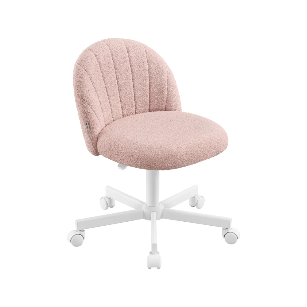 Swivel office chair with teddy fleece and soft padding - Image 2