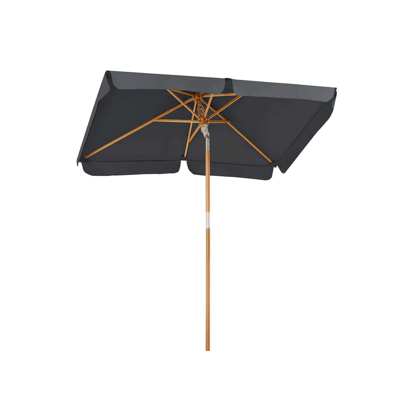 Taupe Rectangular Parasol for Patio & Balcony - Image 2