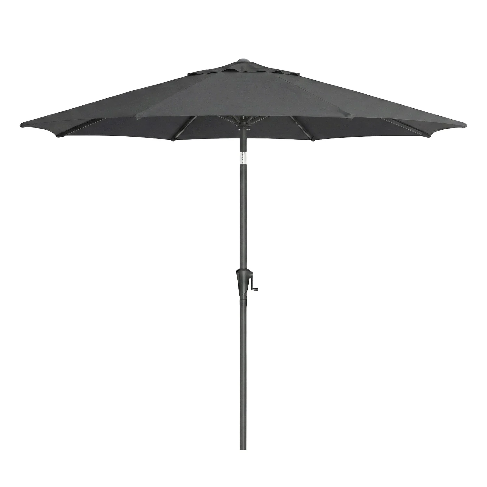 Taupe Sun Umbrella with Solar-Powered Lights