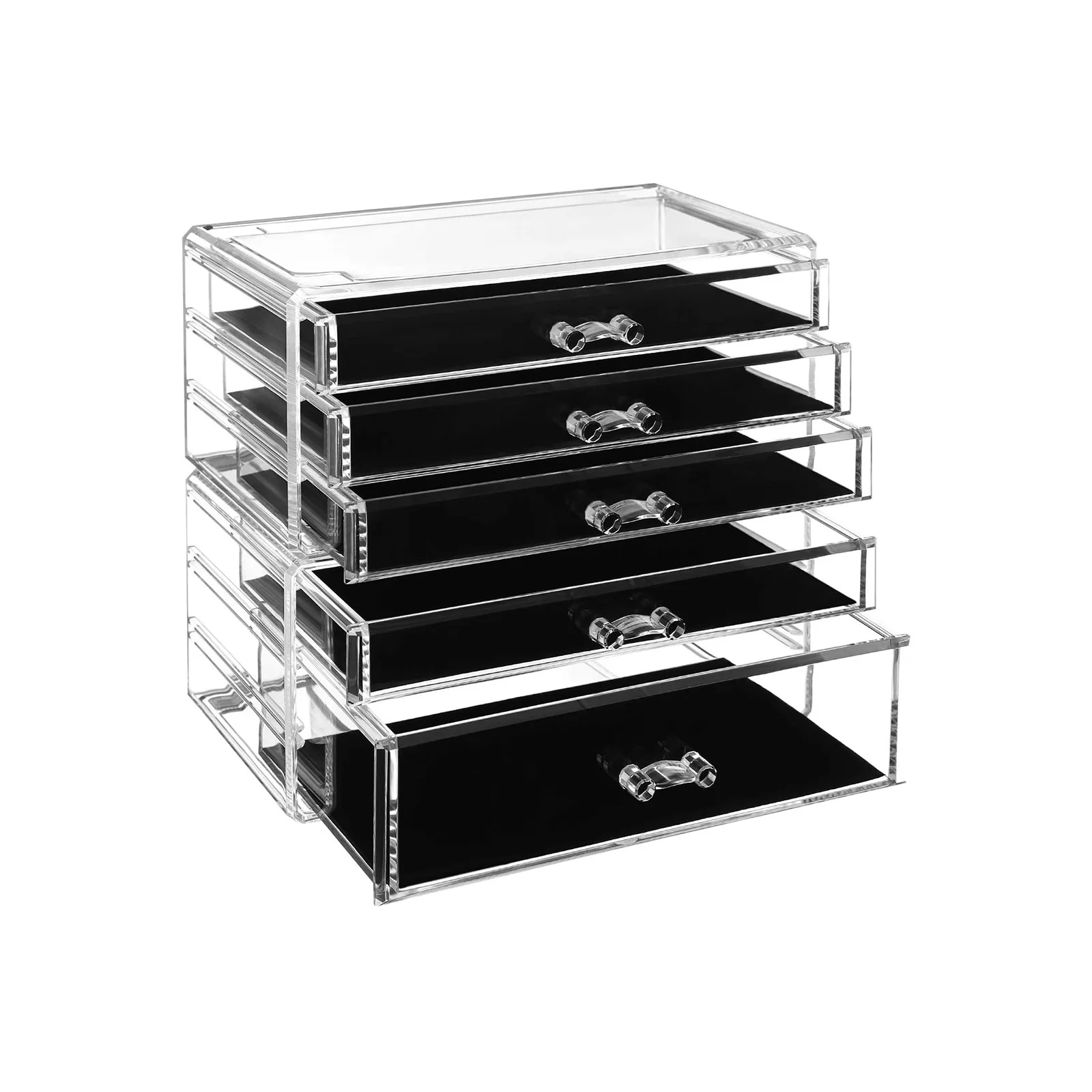 Transparent Makeup Storage Organiser with 5 Drawers