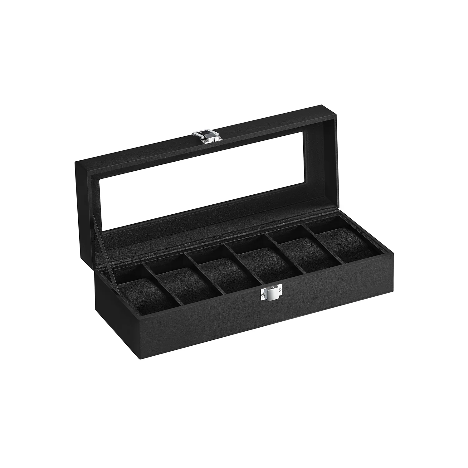 6 Slots Velvet Lining Watch Box - Image 3