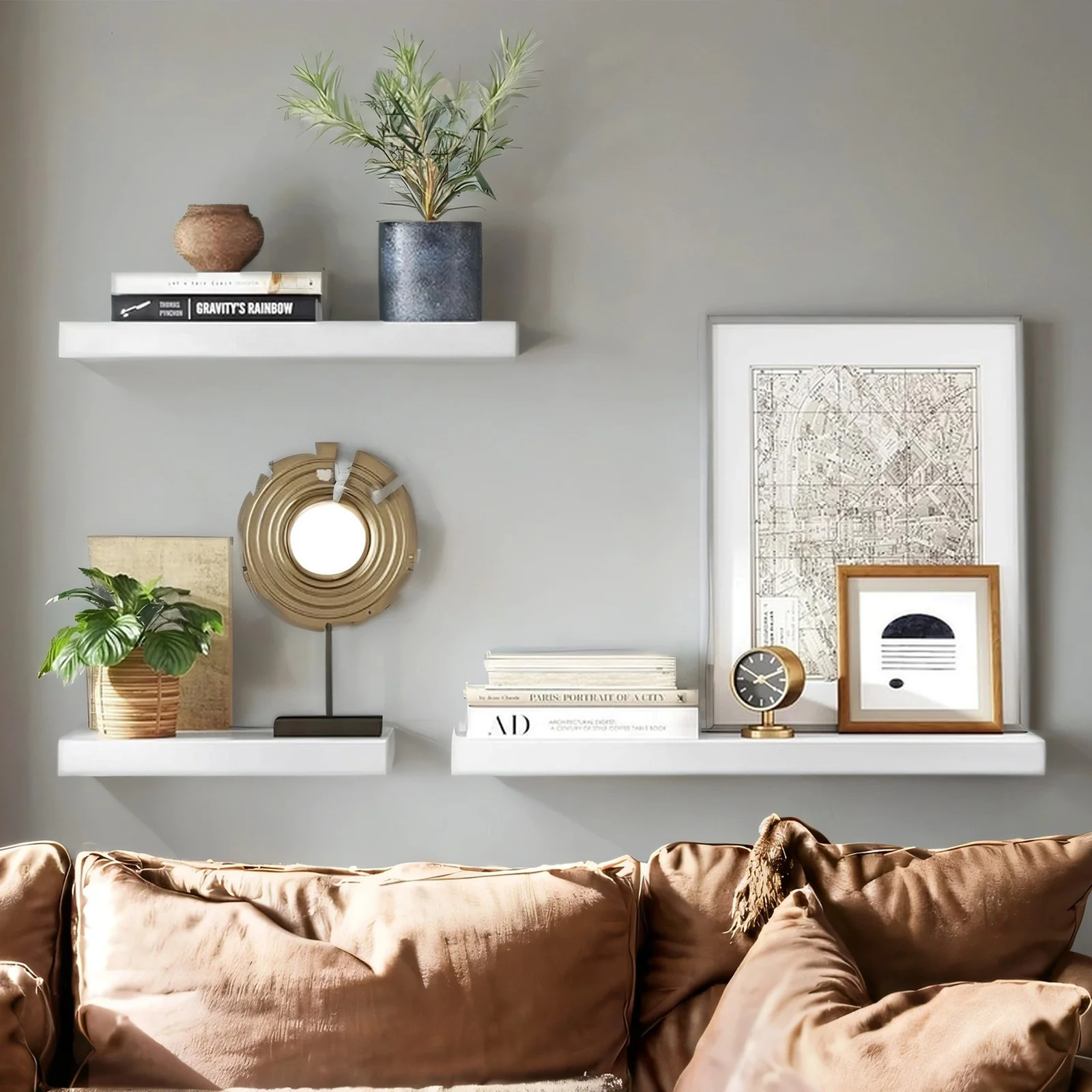 Wall-Mounted Floating Display Shelf - Image 2