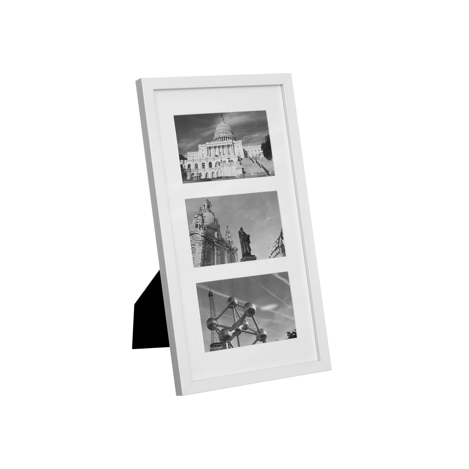 Triple Picture Frame with Glass Front