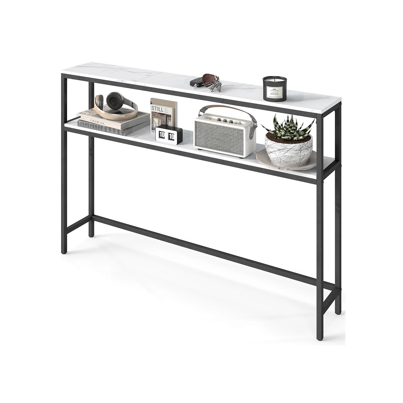 2-Tier Console Table for Hallway