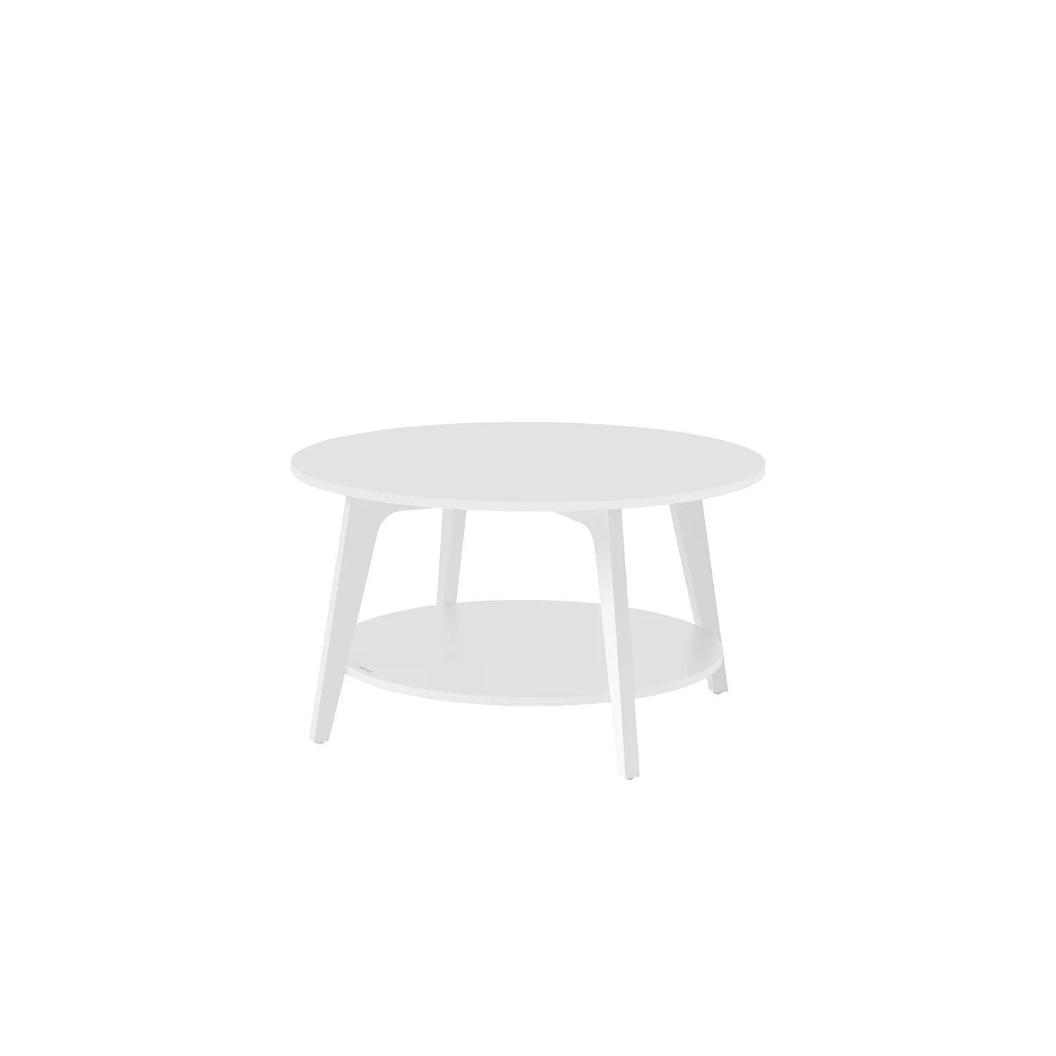 2-Tier Round Coffee Table with Storage - Image 4