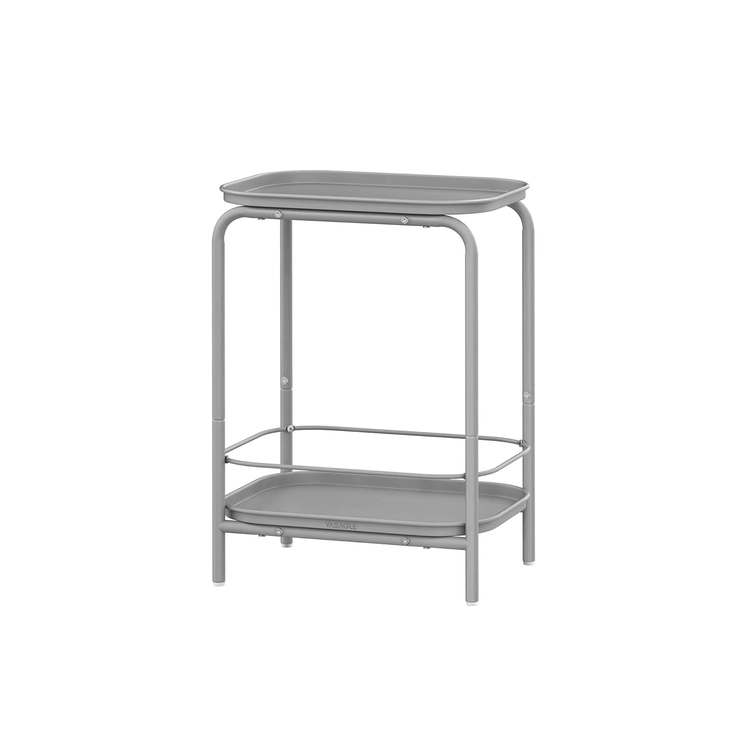 2-Tier Side Table, Metal End Table, Small Sofa Coffee Table - Image 2