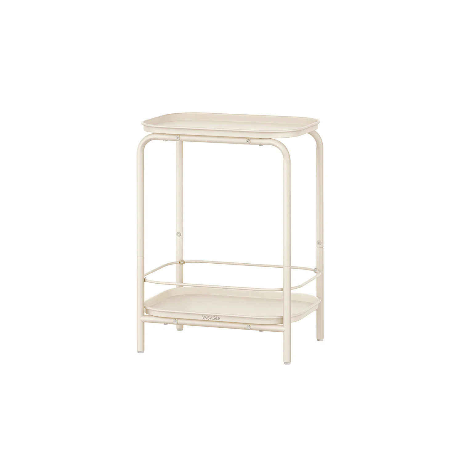 2-Tier Side Table, Metal End Table, Small Sofa Coffee Table - Image 3