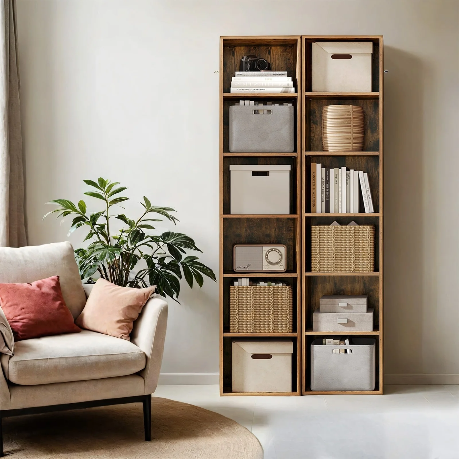 Bookshelf with 6 Shelves, Bookcase, for Home Office - Image 5