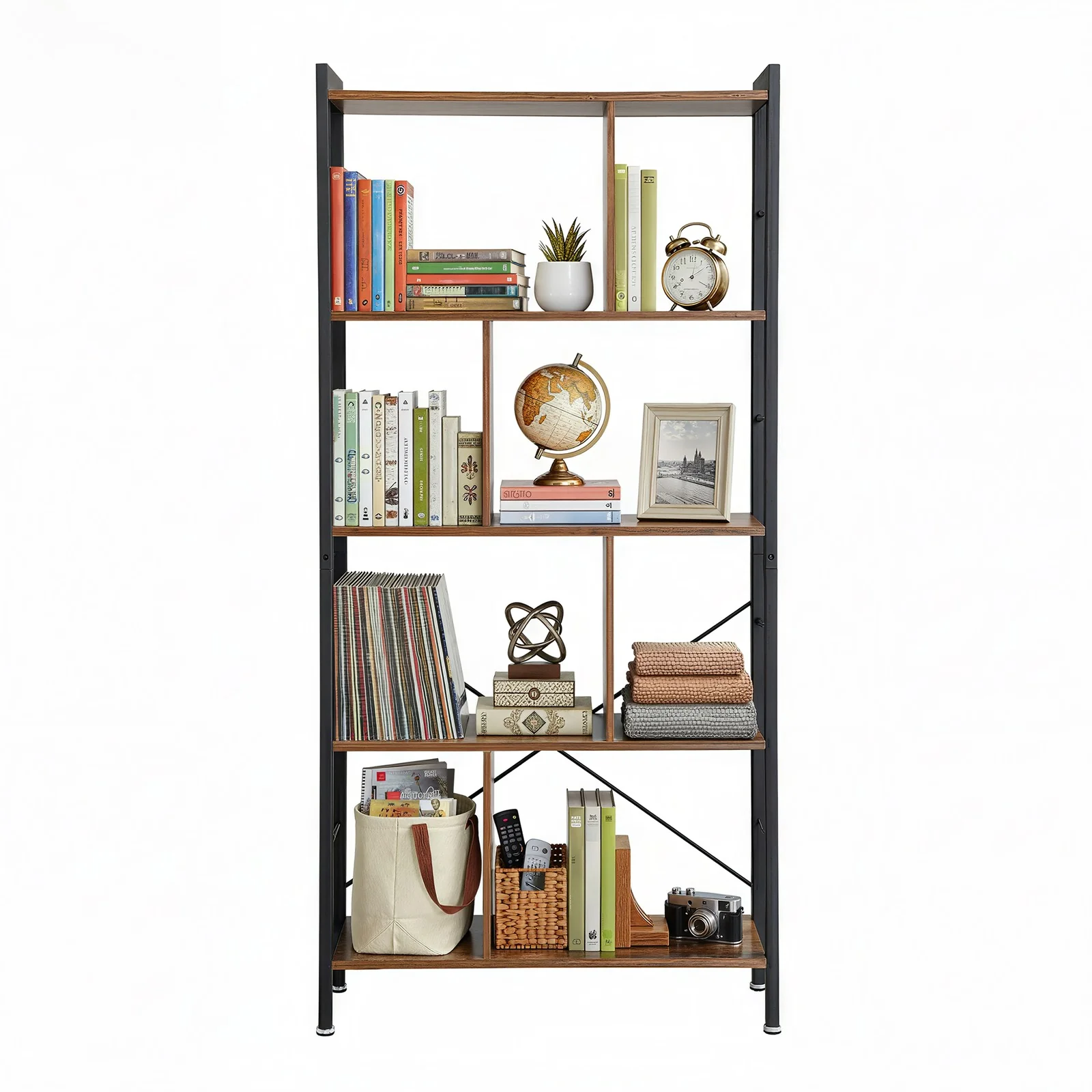 4 Tier Industrial Bookshelf